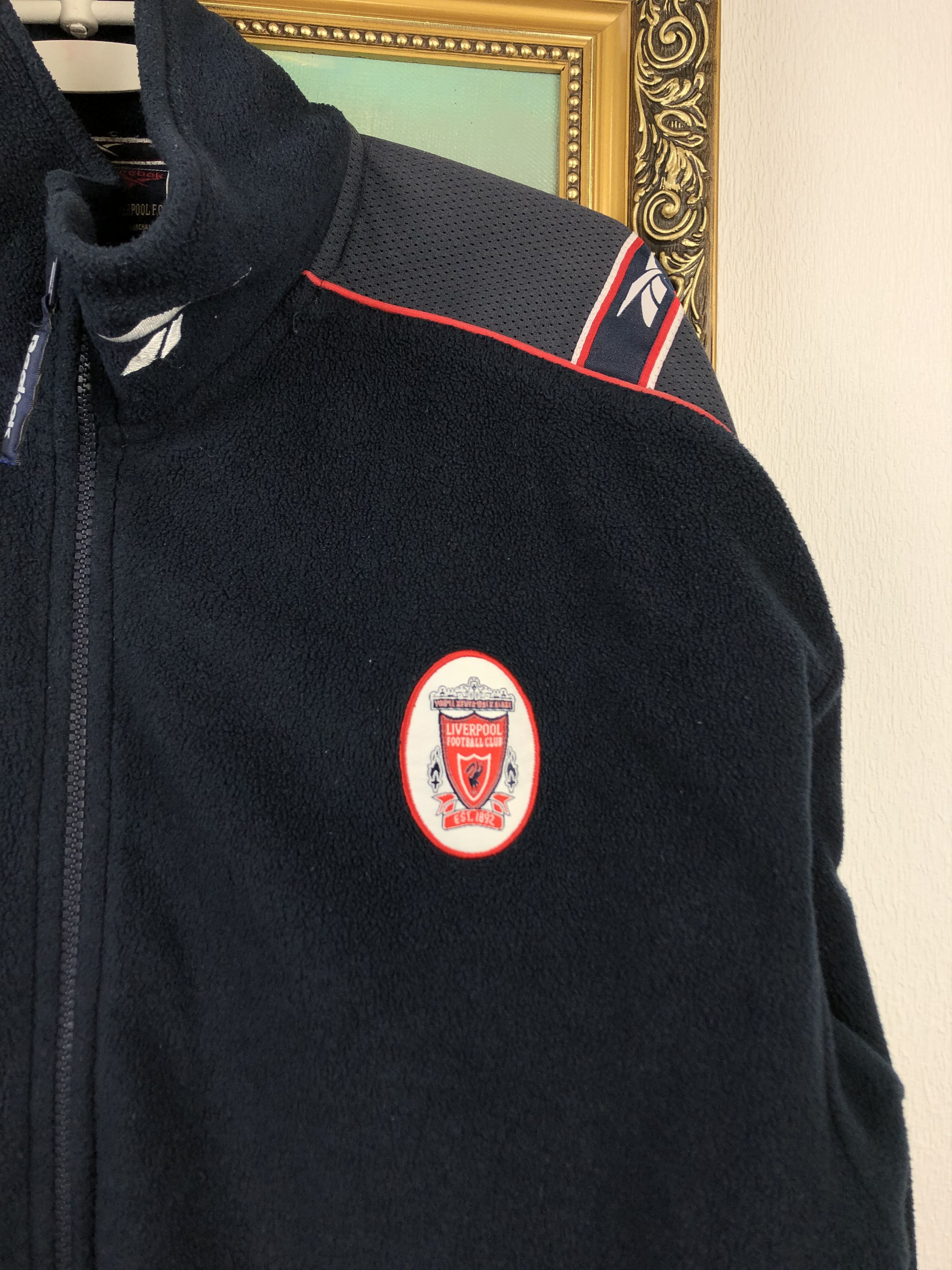 Reebok Vintage Liverpool Football Fleece Jacket Track Top Rare Size US M / EU 48-50 / 2 - 10 Thumbnail