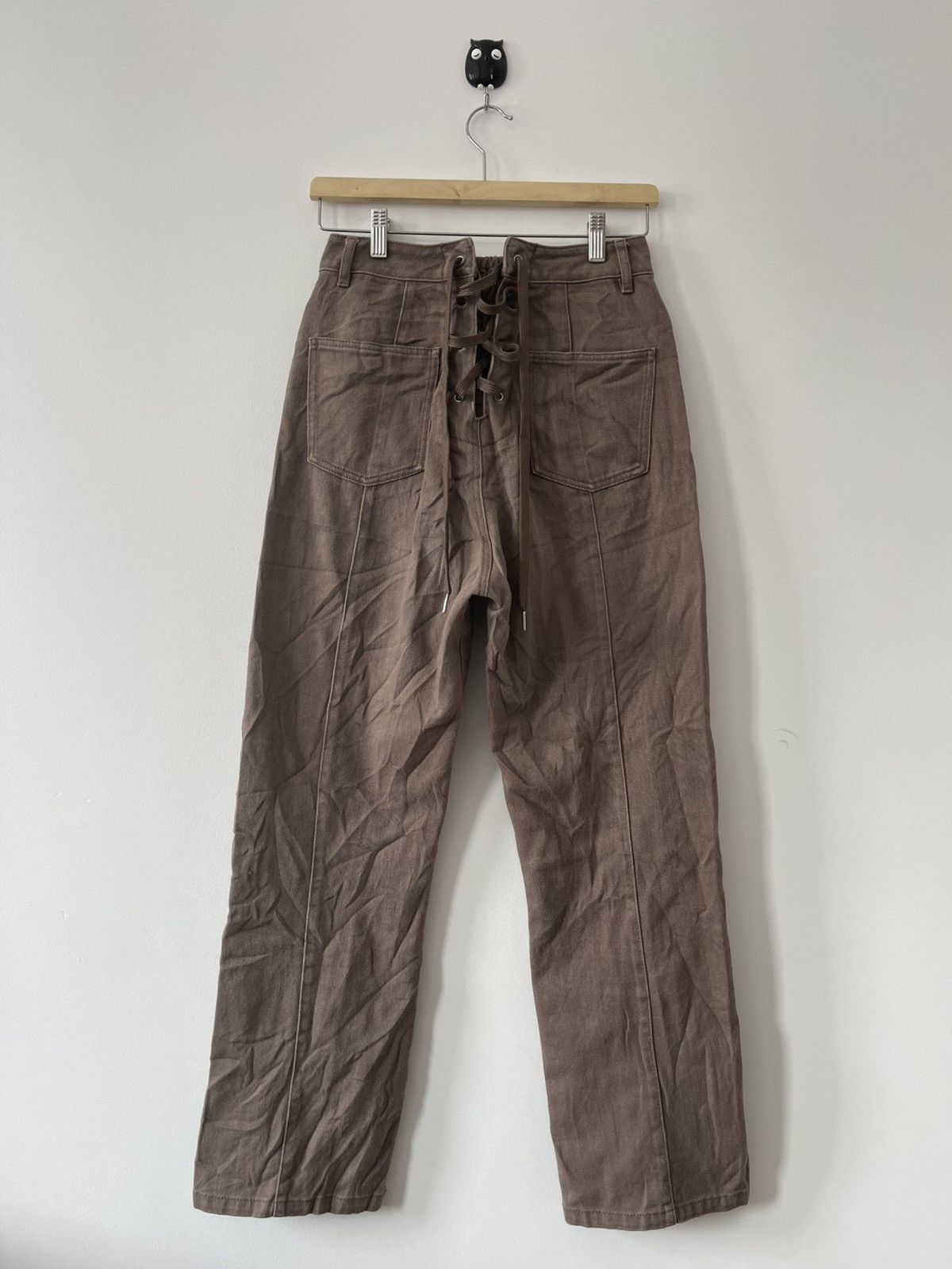 Kansai Yamamoto Rare Vintage KANSAI Lace Up Back Designer Pant Size US 26 / EU 42 - 2 Thumbnail