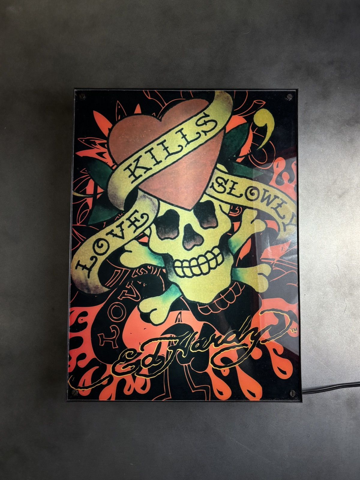 Christian Audigier × Ed Hardy × Vintage Vintage Ed Hardy Light Box Love Kills Slowly Home Goods Lamp Size ONE SIZE - 2 Thumbnail