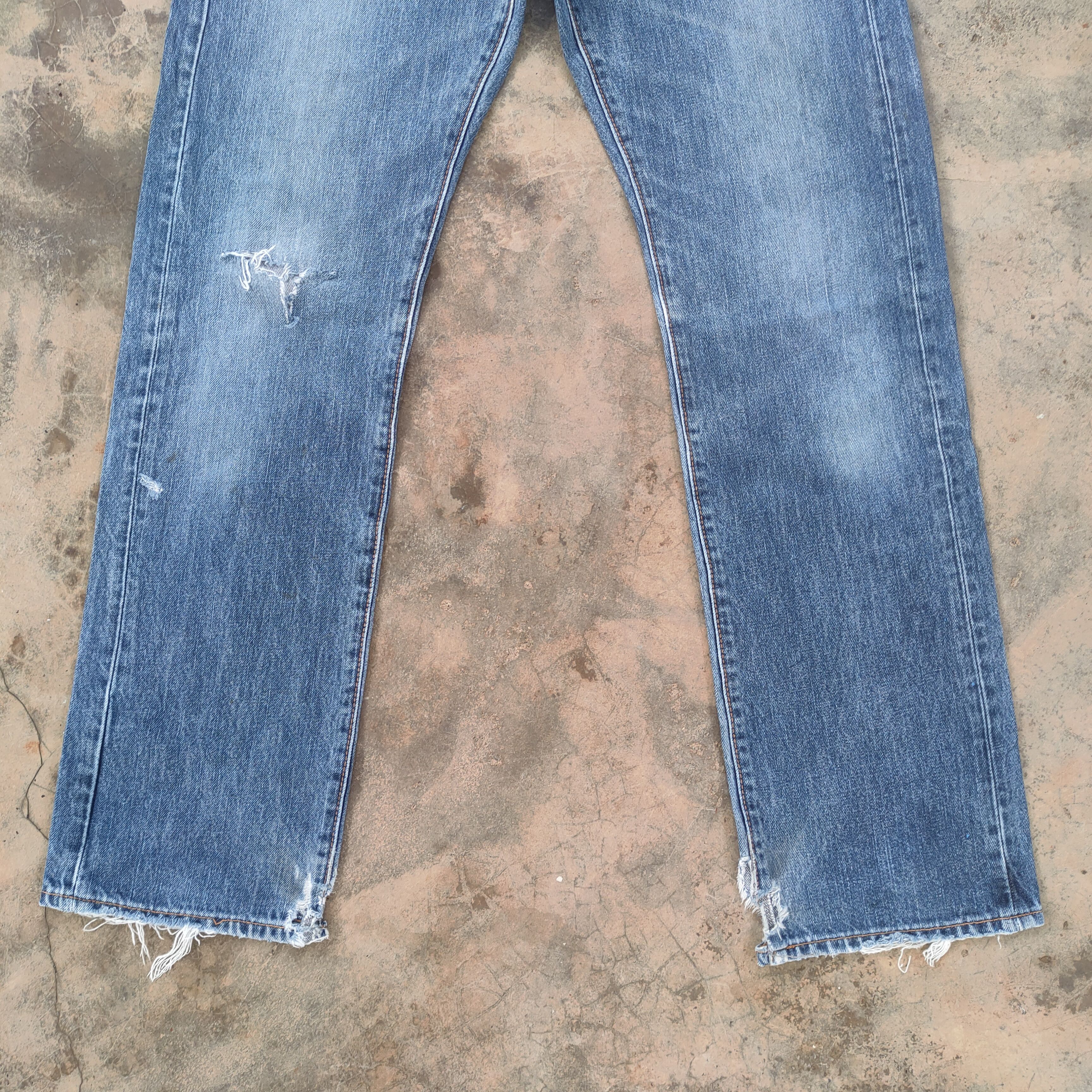 Japanese Brand VINTAGE JAPANESE FADED DISTRESSED JEANS DENIM PANTS Size US 30 / EU 46 - 4 Thumbnail
