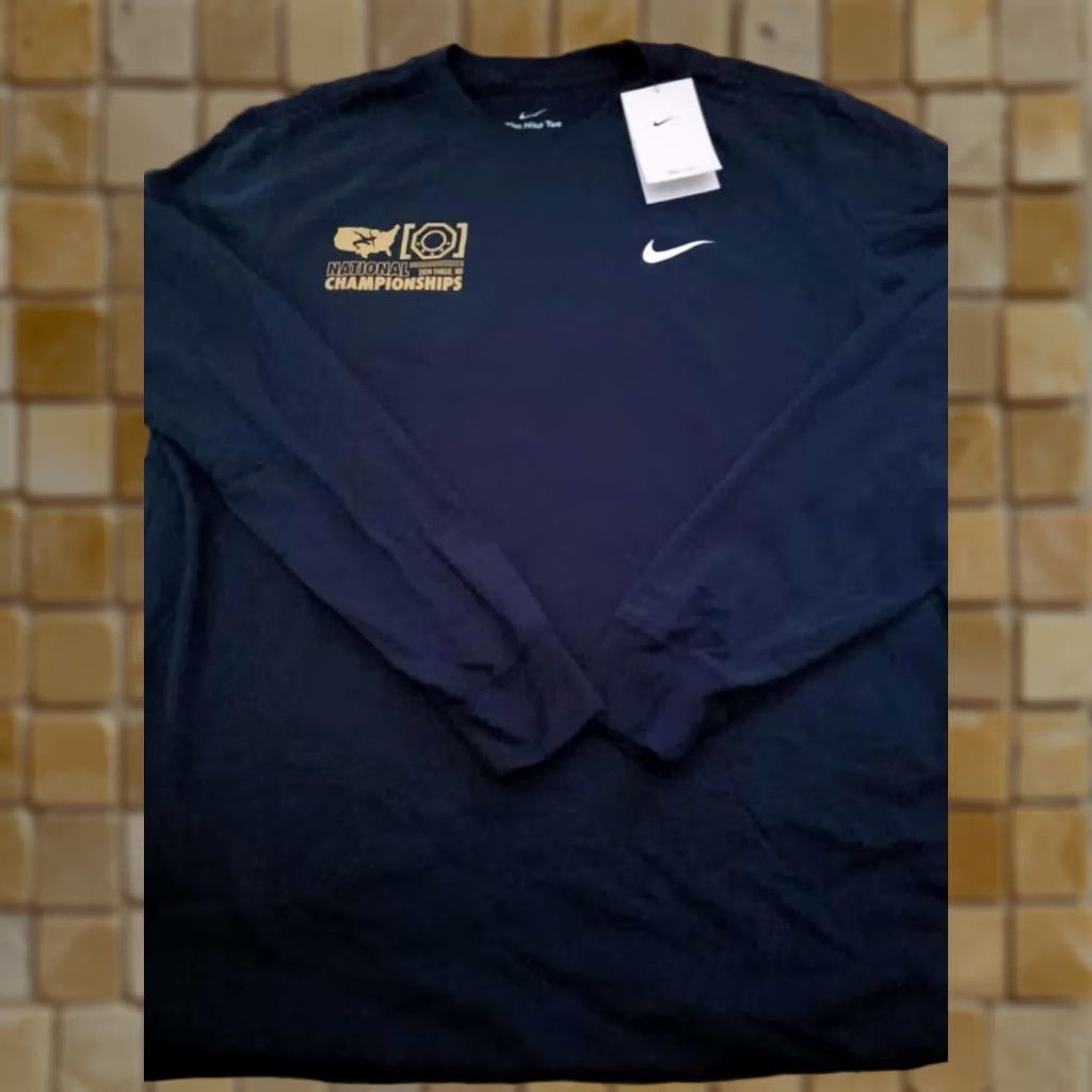 Nike Nike Fargo 24 Wrestling Championships Long Sleeve Shirt L Mens Blue Size US L / EU 52-54 / 3 - 1 Preview