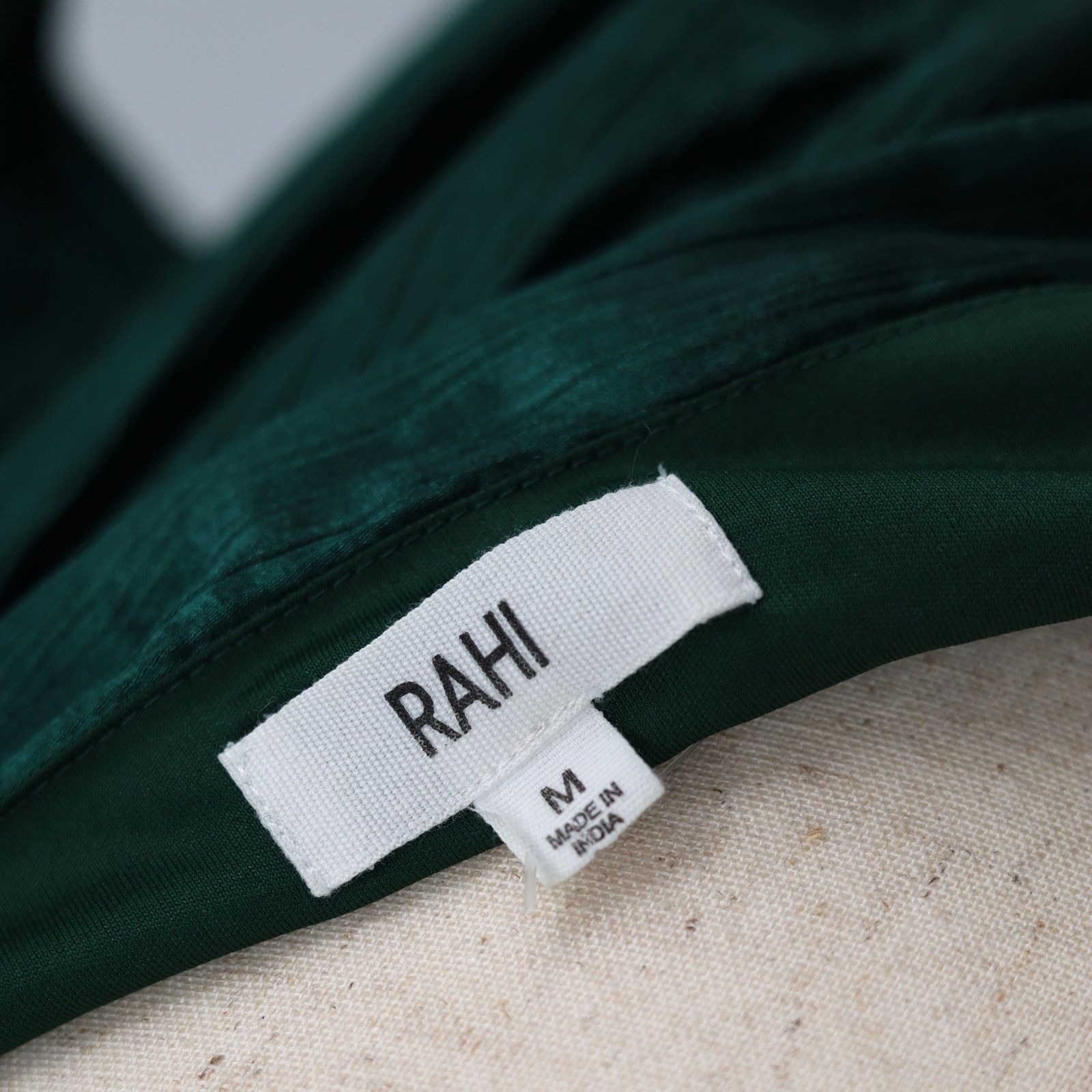 The Unbranded Brand Rahi Women Deep Green Satin Leila Cut Out Maxi Dress Size M Size M / US 6-8 / IT 42-44 - 5 Thumbnail