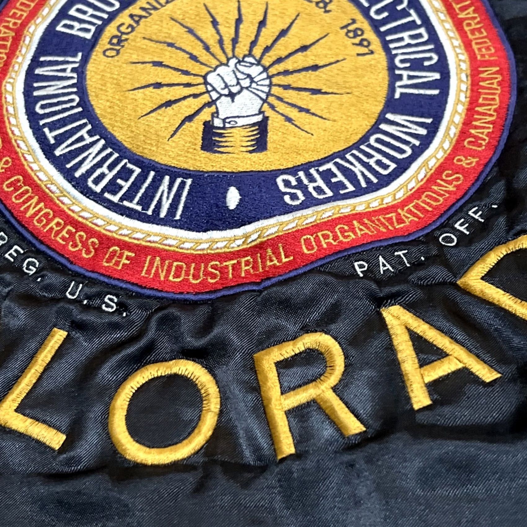 Vintage VINTAGE IBEW Jacket XL Local 111 US Black satin King Louie gold striped Local 111 Mens Womens Boys Girls Size US XL / EU 56 / 4 - 7 Thumbnail