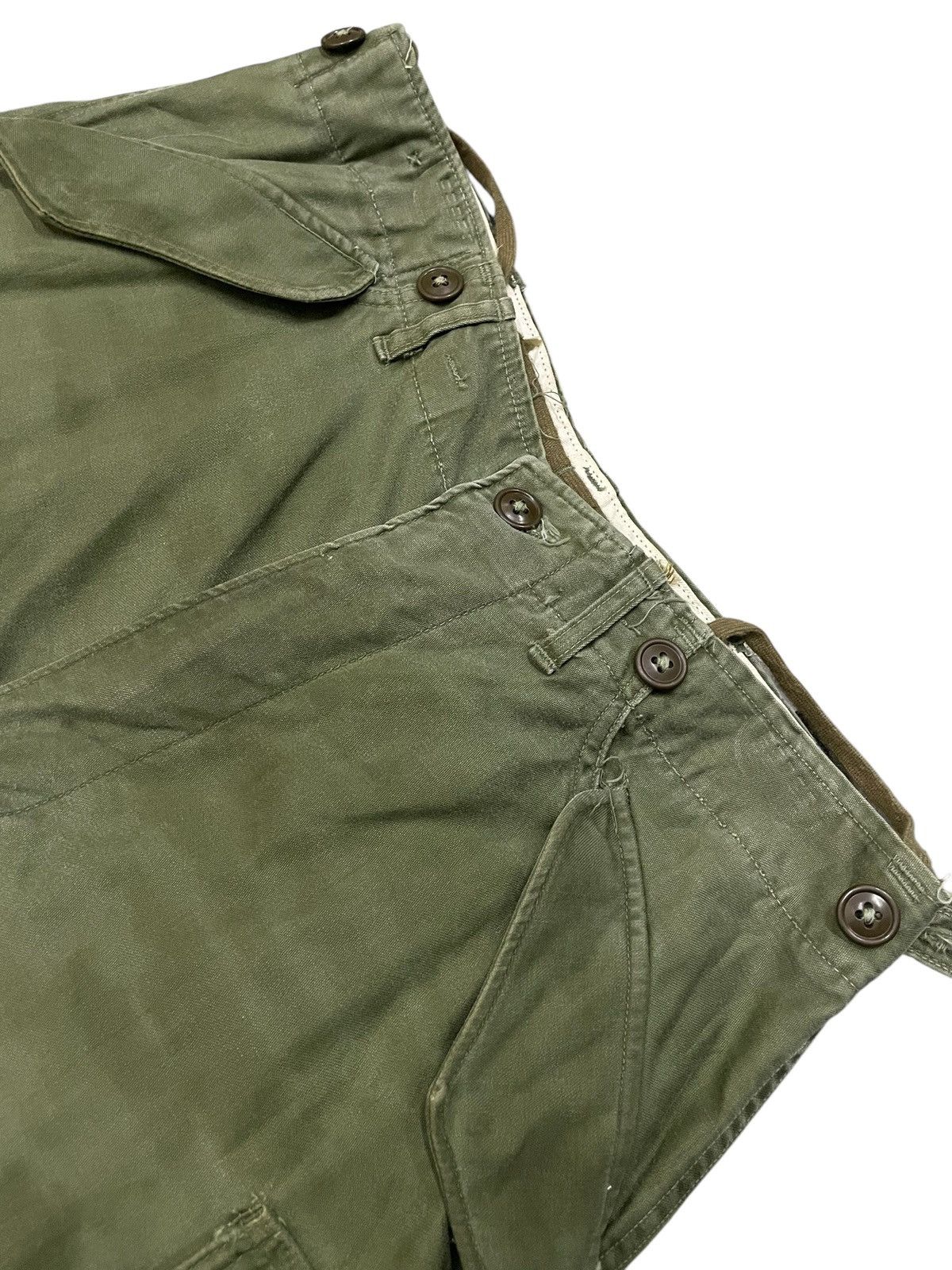 Vintage 50s Vintage WW2 US Military M-1951 Cargo Trousers Baggy Size US 32 / EU 48 - 11 Thumbnail