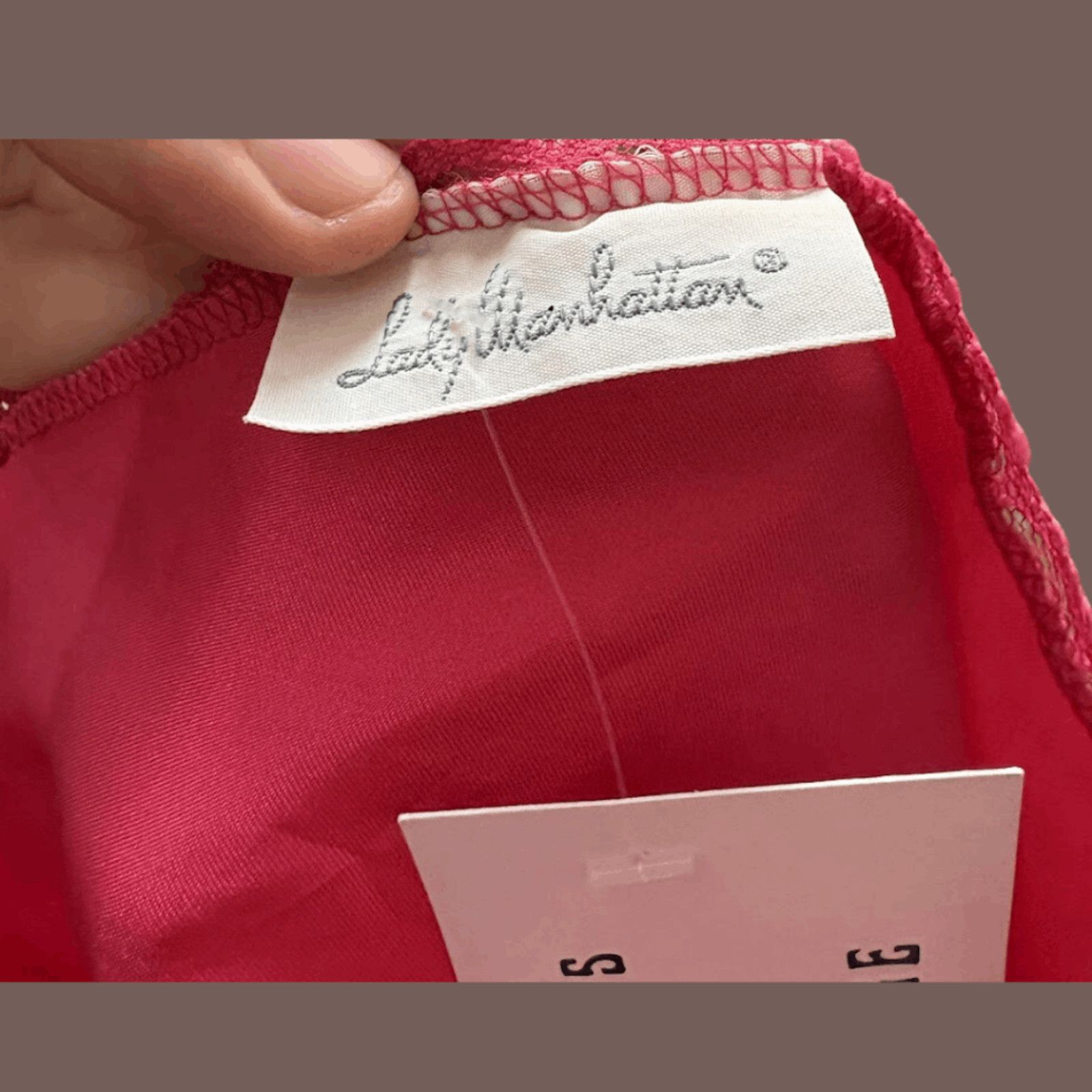 Vintage VTG Lace Camisole | Lady Manhattan Pink | 80s Lingerie Core Size M / US 6-8 / IT 42-44 - 4 Thumbnail