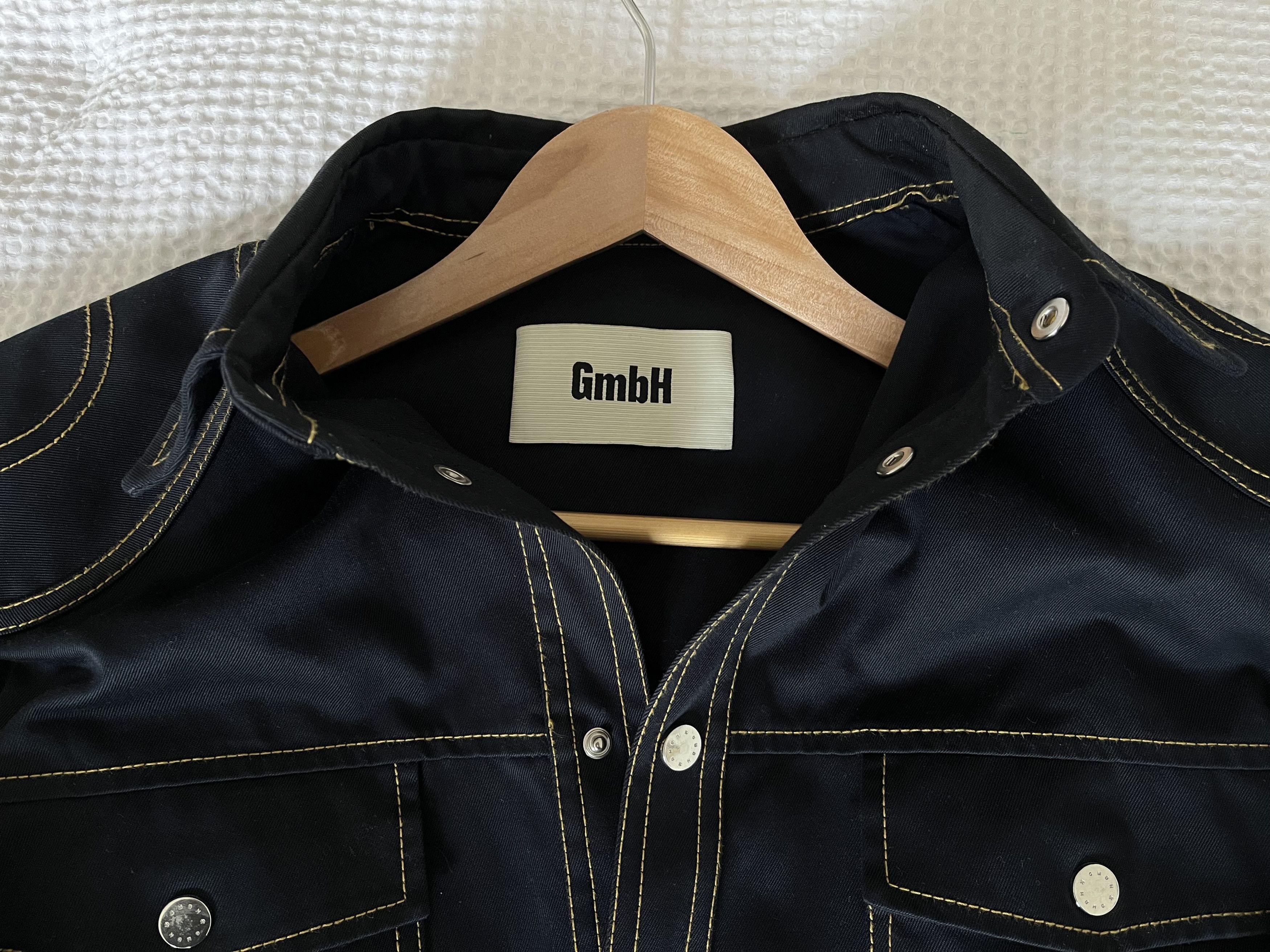 GmbH GmbH Tahir Jacket - Moto Denim Jacket Size US L / EU 52-54 / 3 - 4 Thumbnail