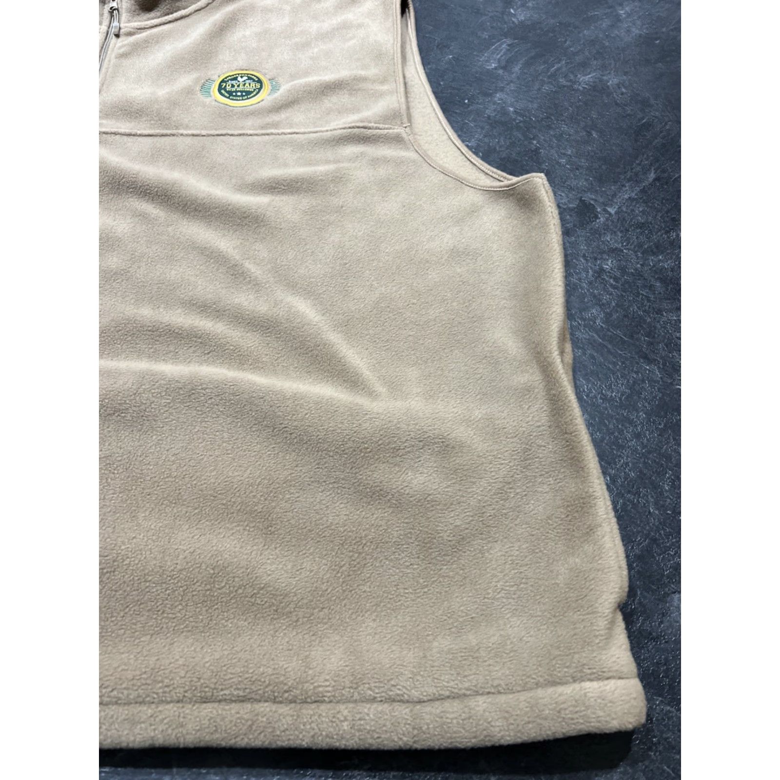 Vintage SANDERSON FARMS Outdoor Fleece Vest Casual Winter 5XL Brown Mens Size US XXL / EU 58 / 5 - 2 Thumbnail