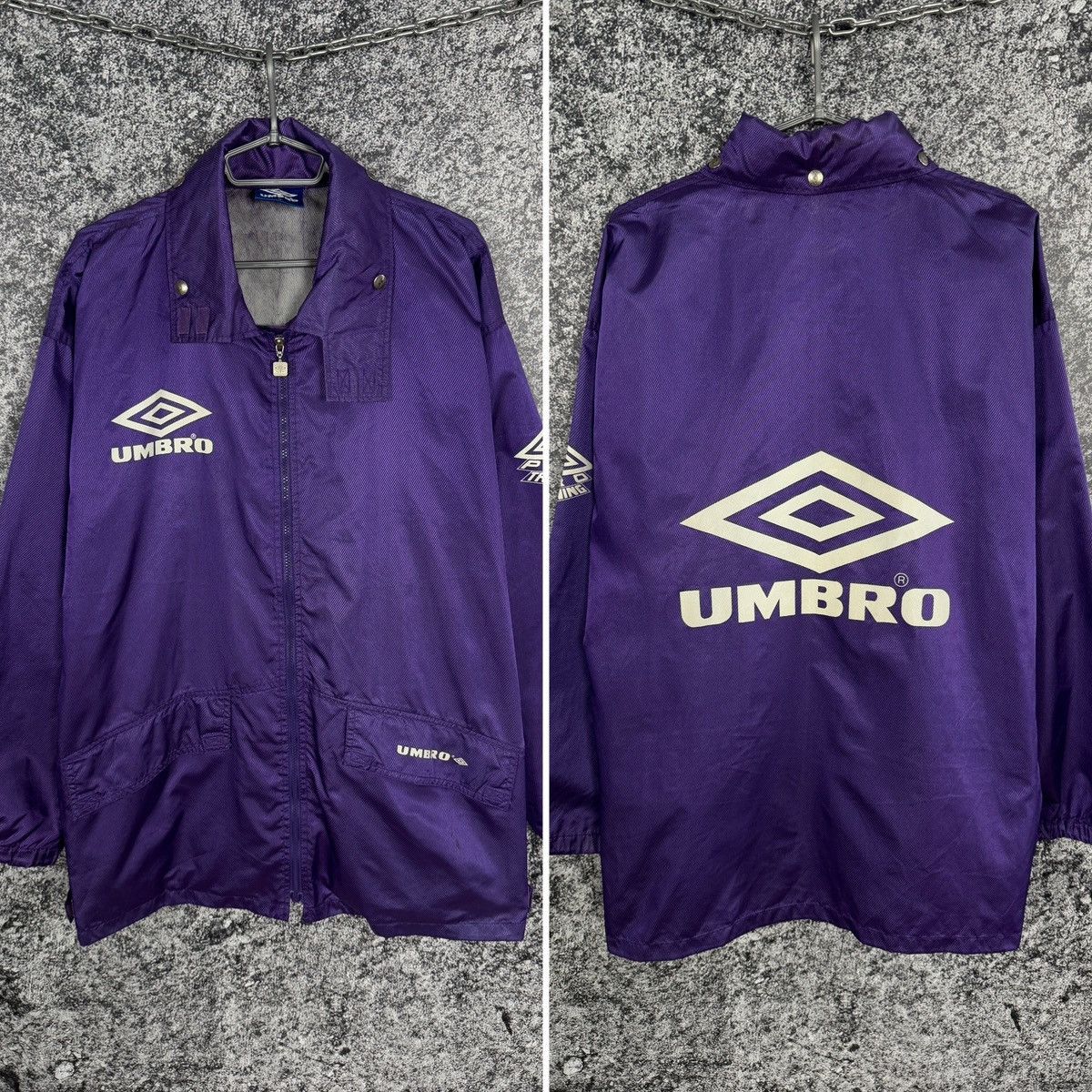 Umbro UMBRO Pro Training Vintage 90s Rain Jacket Windbreaker Sz M Size US M / EU 48-50 / 2 - 1 Thumbnail