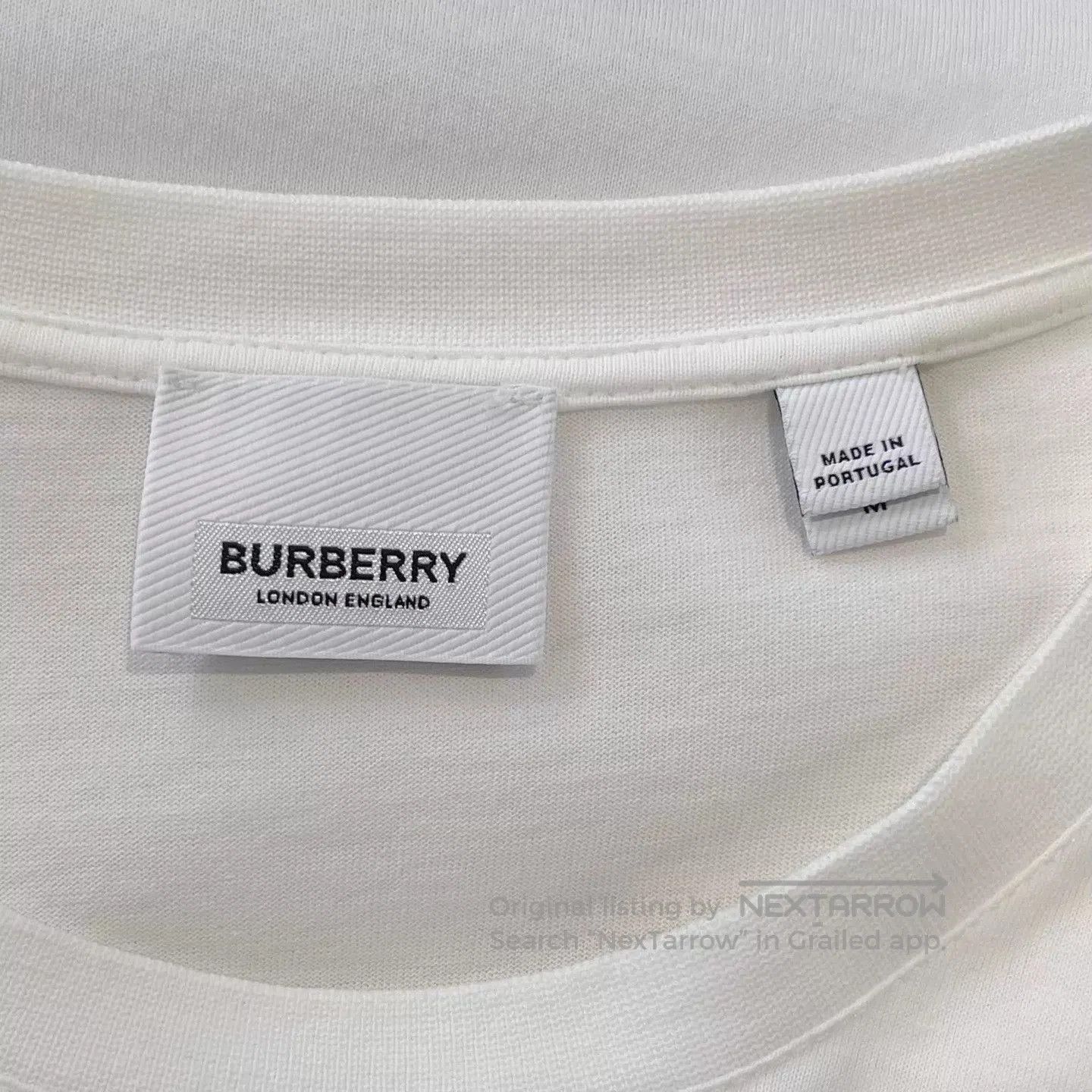 Burberry White Short Sleeve T. Size US M / EU 48-50 / 2 - 5 Thumbnail