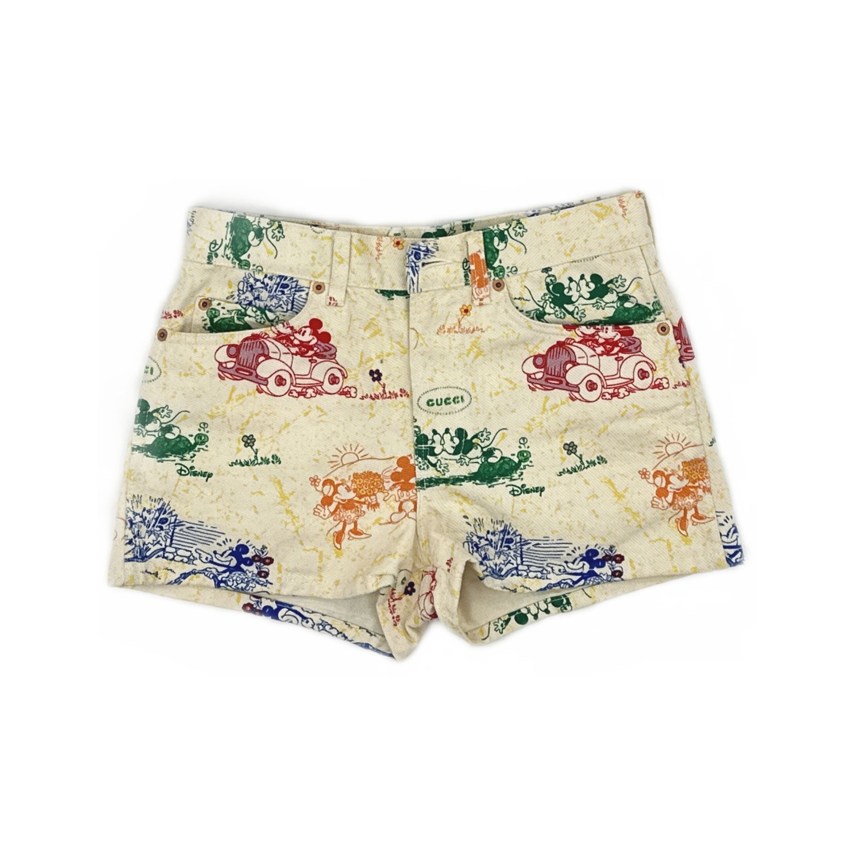 Gucci Gucci x Disney Mickey Mouse Denim Shorts Size 24 Size 24" / US 00 / IT 34 - 1 Thumbnail