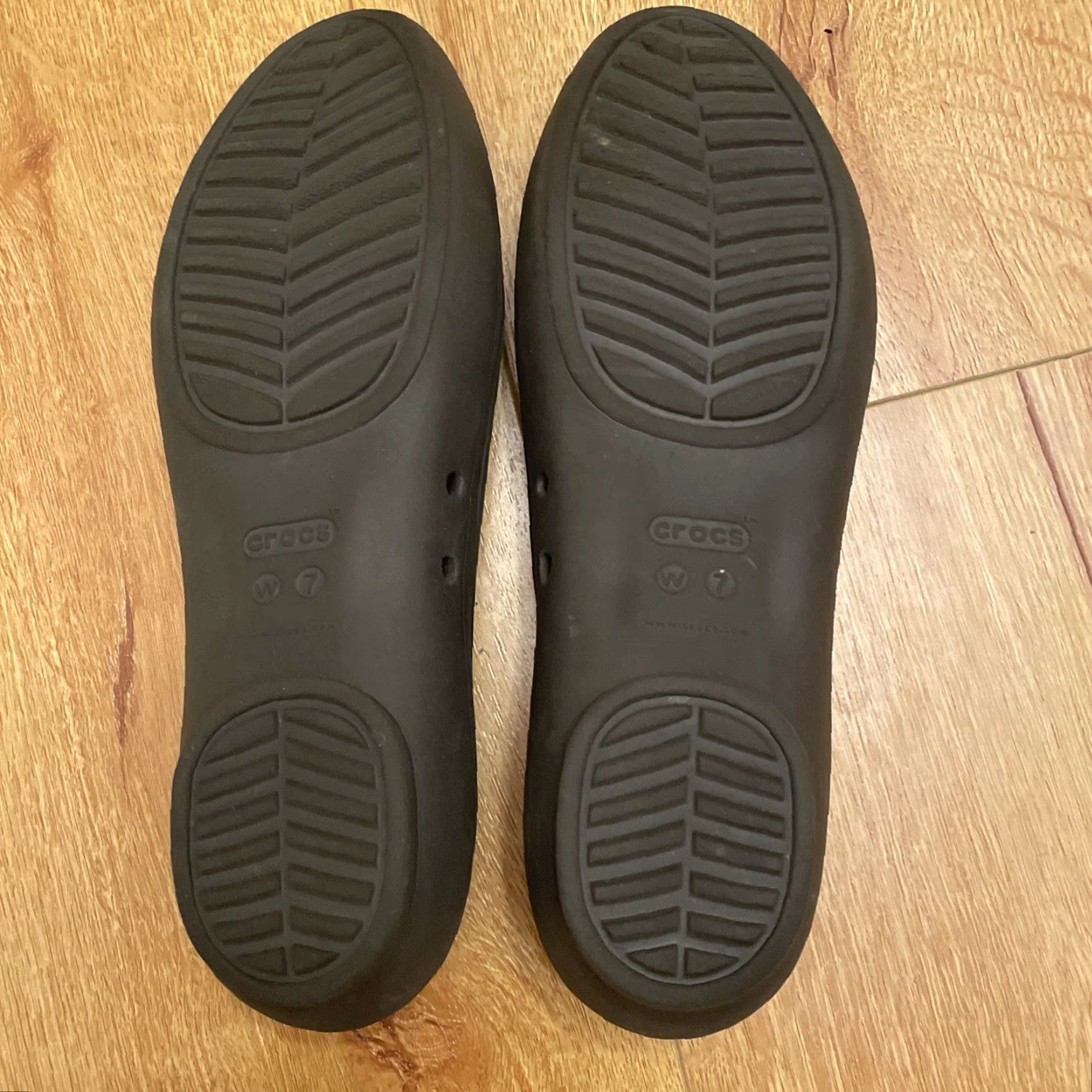 Crocs CROCS LINA Ballet Flats Women’s 7 Comfort Slip On Dark Brown Size US 7 / IT 37 - 7 Thumbnail