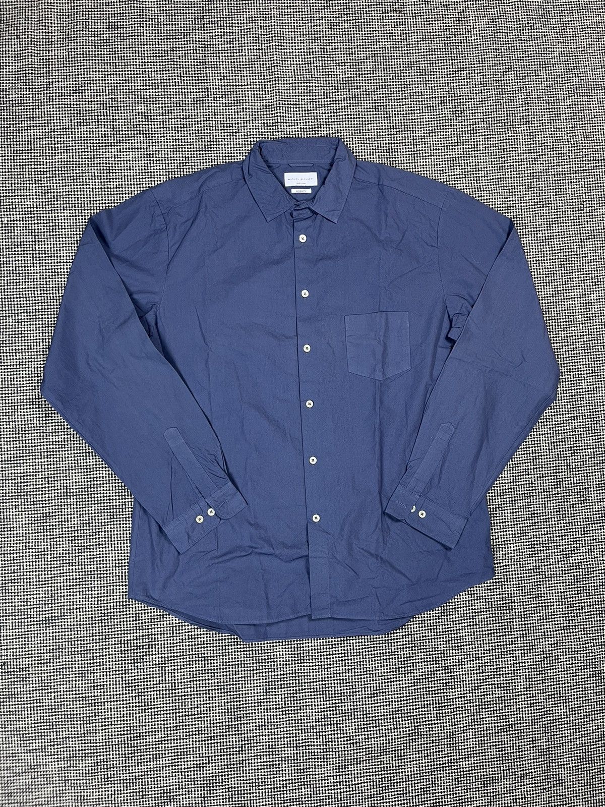 Designer × Japanese Brand × Manual Alphabet Manual Alphabet made in Japan loose fit shirt Size US XL / EU 56 / 4 - 1 Thumbnail