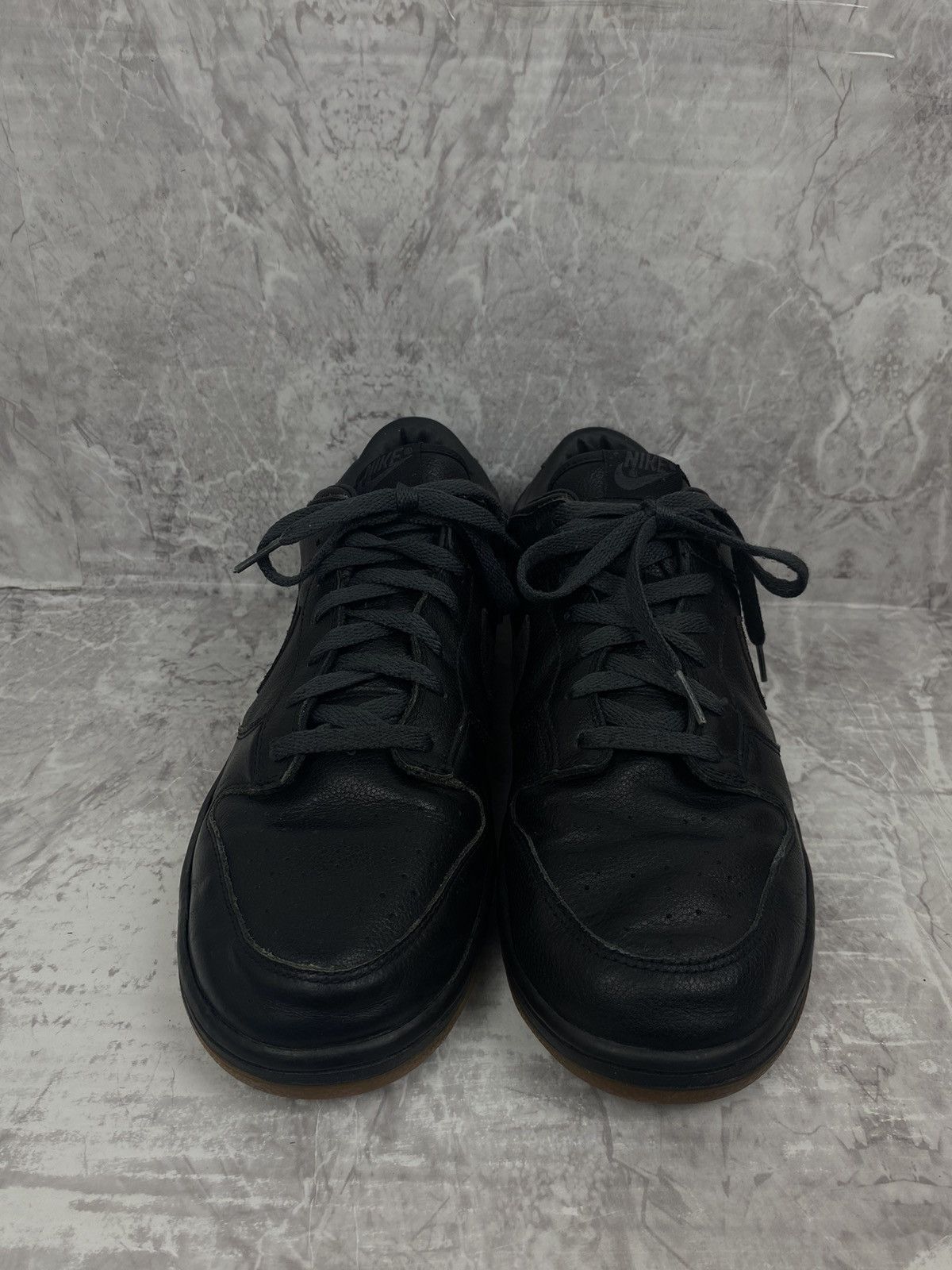 Jordan Brand 2005 Nike Dunk Low Black Gum Suede Black Anthracite Size US 12 / EU 45 - 4 Thumbnail