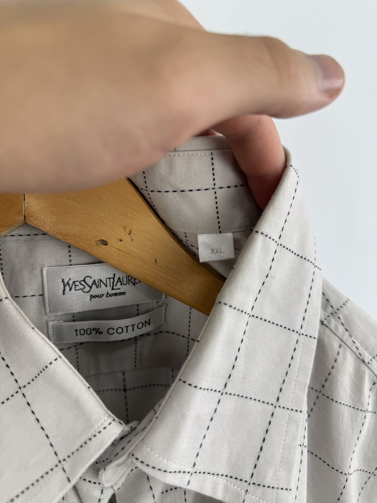 Yves Saint Laurent Vintage 90s Yves Saint Laurent YSL Shirt Rare Retro Y2K Hype Size US XXL / EU 58 / 5 - 6 Thumbnail