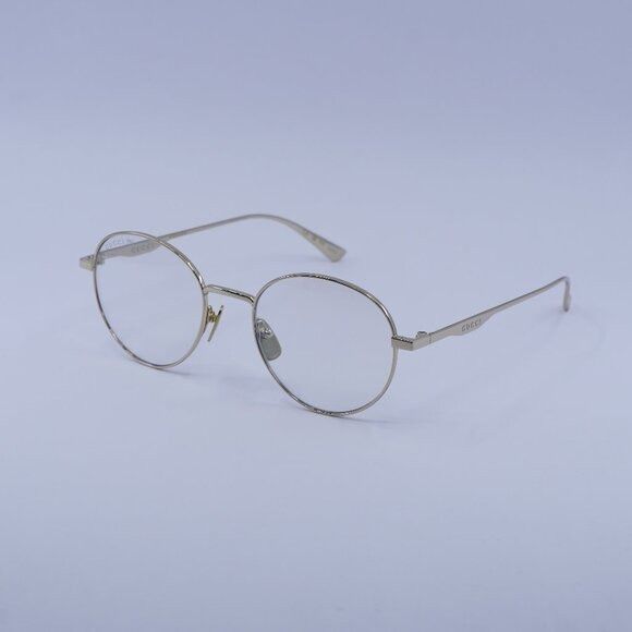 Gucci GG0337S 001 Sunglasses Gold Round Frame