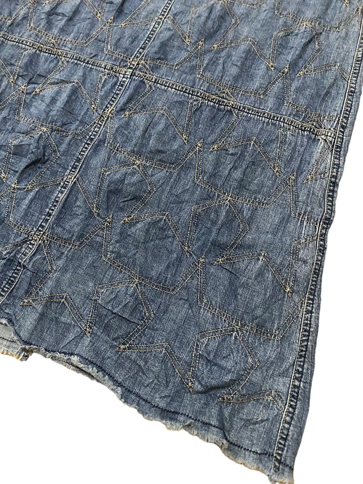 Hysteric Glamour × Vintage Vintage Hysteric Glamour Star Denim Skirt Size 28" / US 6 / IT 42 - 4 Thumbnail