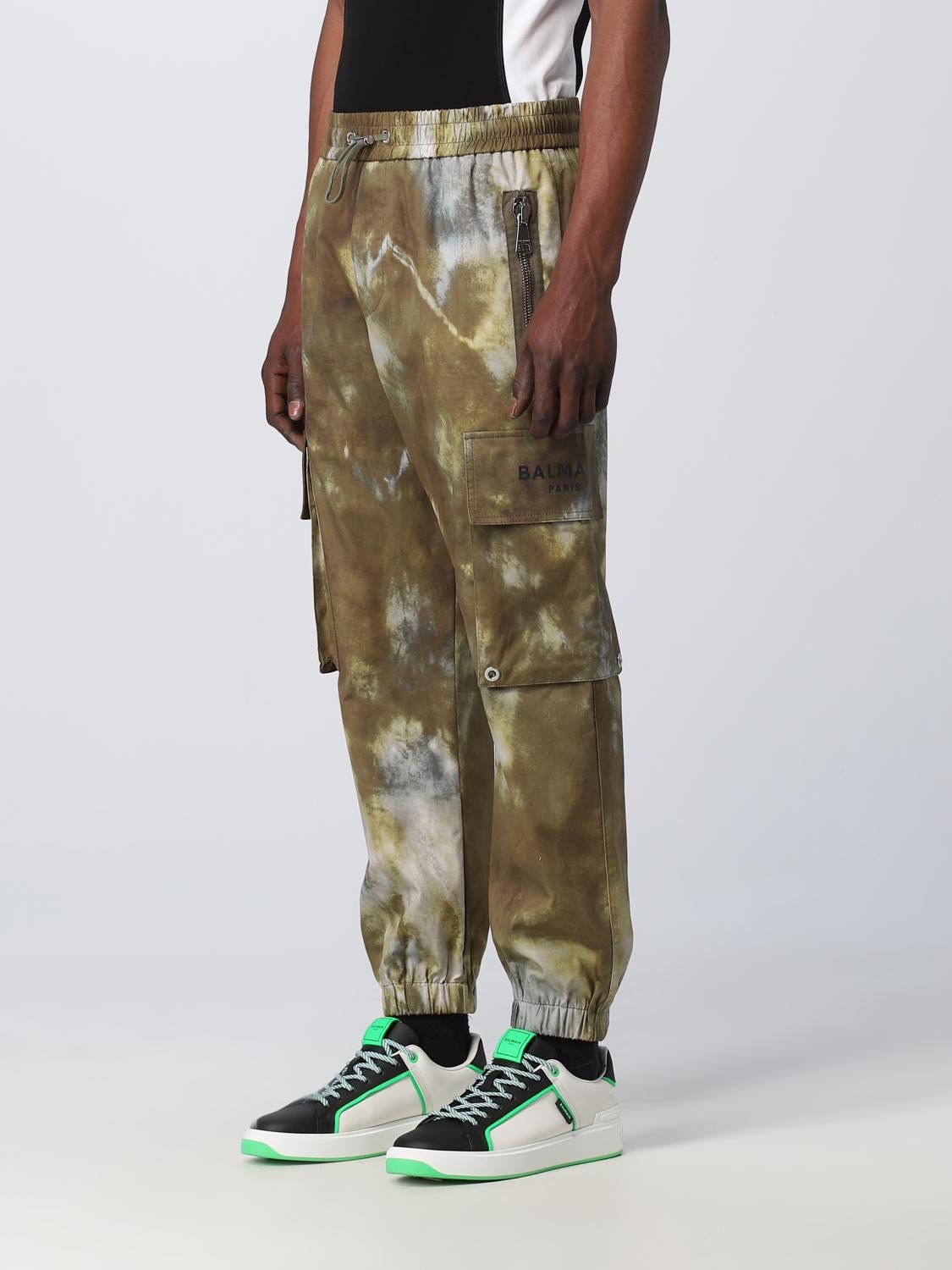 Balmain o1y0426 Cargo Pant in Multicolor Size US 34 / EU 50 - 4 Thumbnail