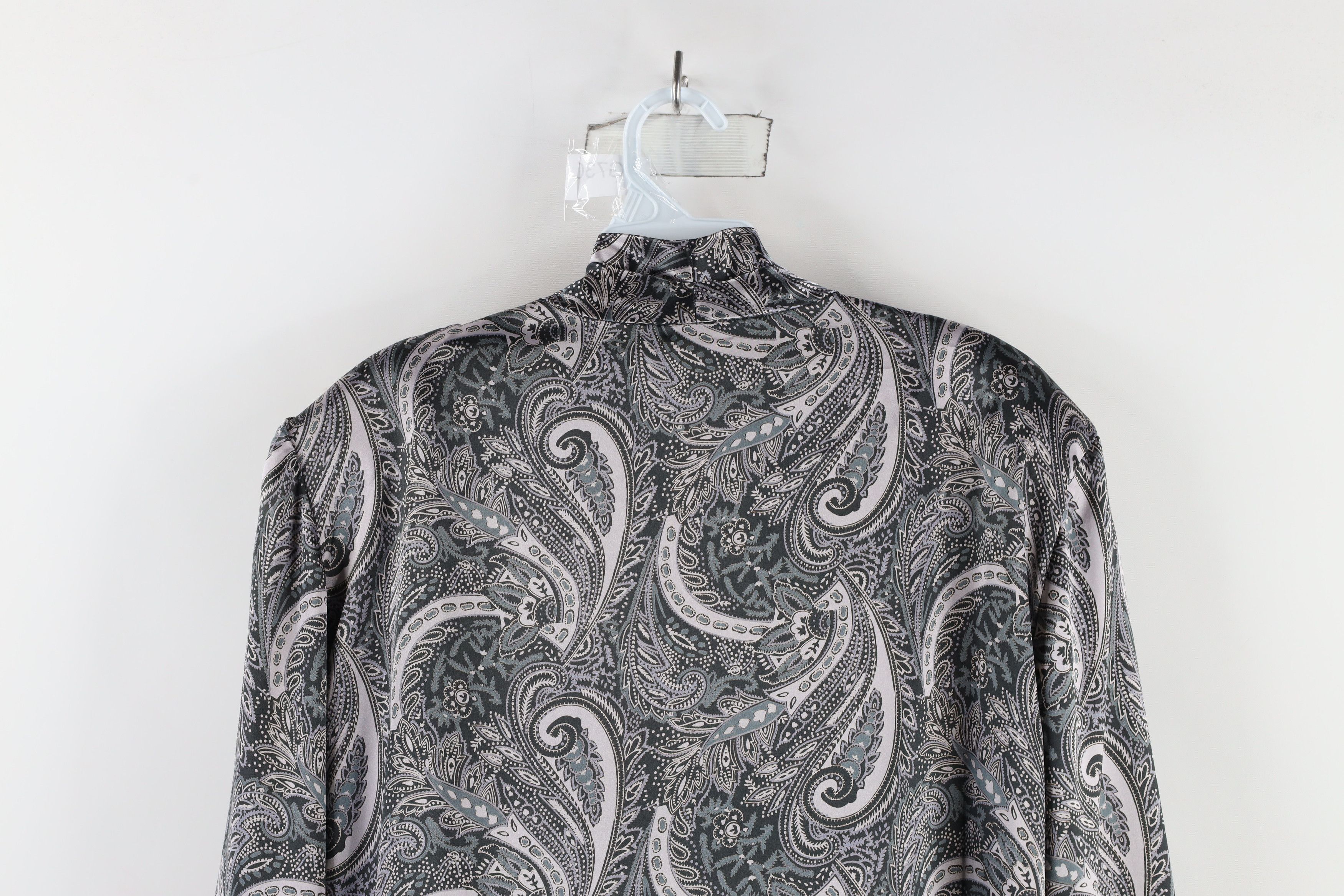 Vintage Vintage 90s Streetwear Paisley Blazer Button Shirt USA Size XL / US 12-14 / IT 48-50 - 8 Thumbnail