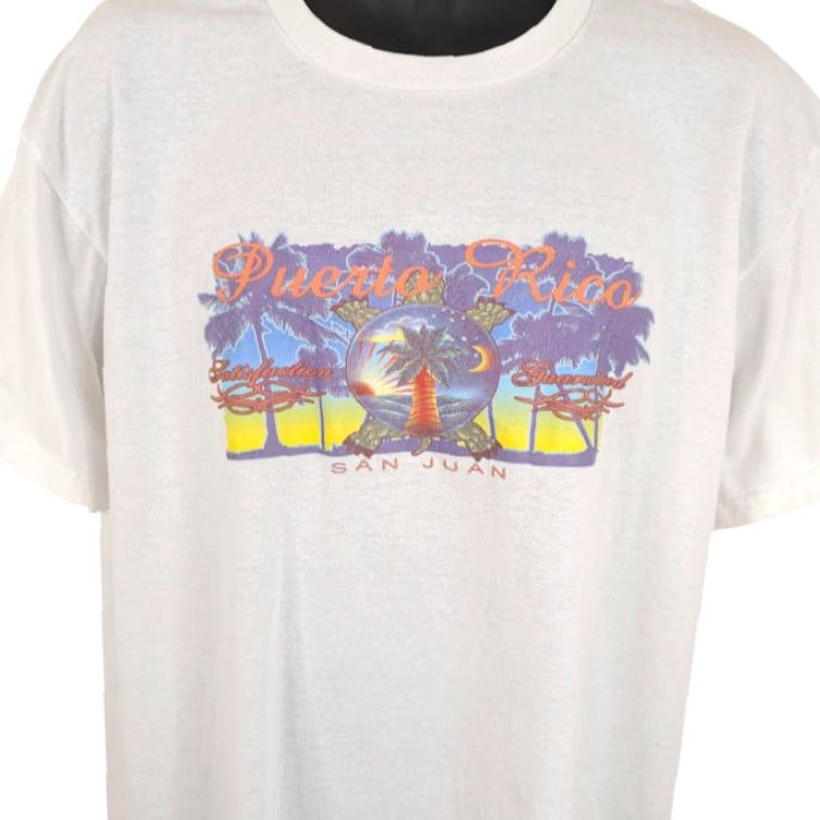 Vintage Puerto Rico T Shirt Mens Size XL White San Juan Travel Destination Tee Size US XL / EU 56 / 4 - 2 Thumbnail