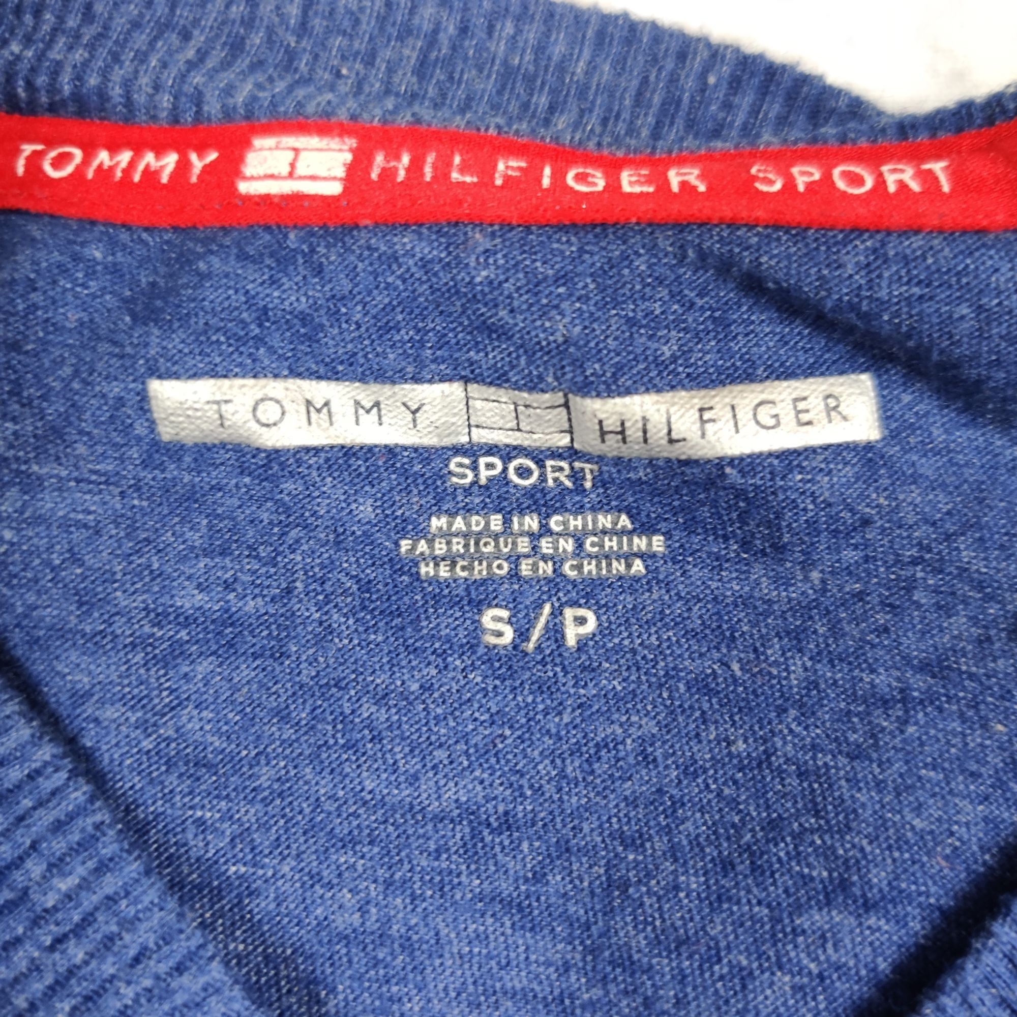 Tommy Hilfiger Tommy Hilfiger Sport S Blue V-Neck Logo Tee Graphic T-Shirt Size S / US 4 / IT 40 - 5 Thumbnail