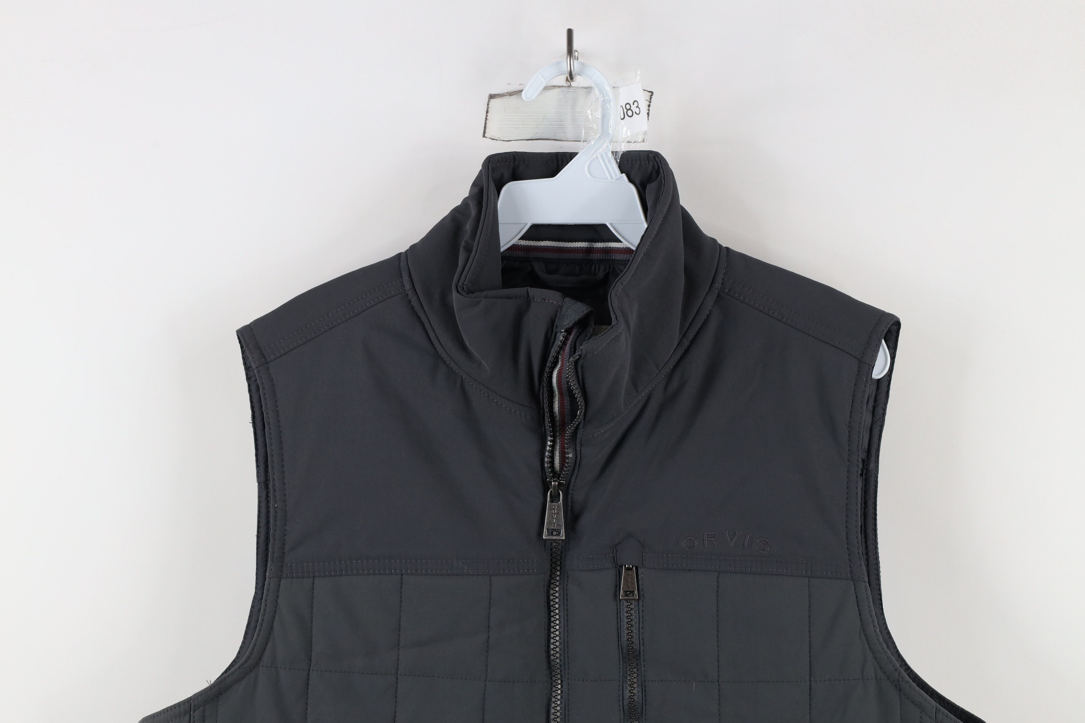 Orvis × Vintage Orvis Spell Out Quilted Full Zip Puffer Vest Jacket Gray Size US M / EU 48-50 / 2 - 2 Thumbnail