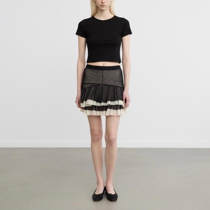 Other The Morgan de Toi Mini Layered Mesh Mini Skirt Size 27" / US 4 / IT 40 - 3 Thumbnail
