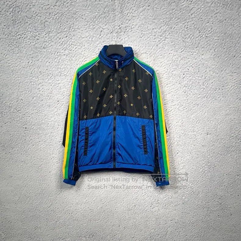 Gucci Gucci Full print little bee logo colour block zipper stand Size US M / EU 48-50 / 2 - 1 Thumbnail