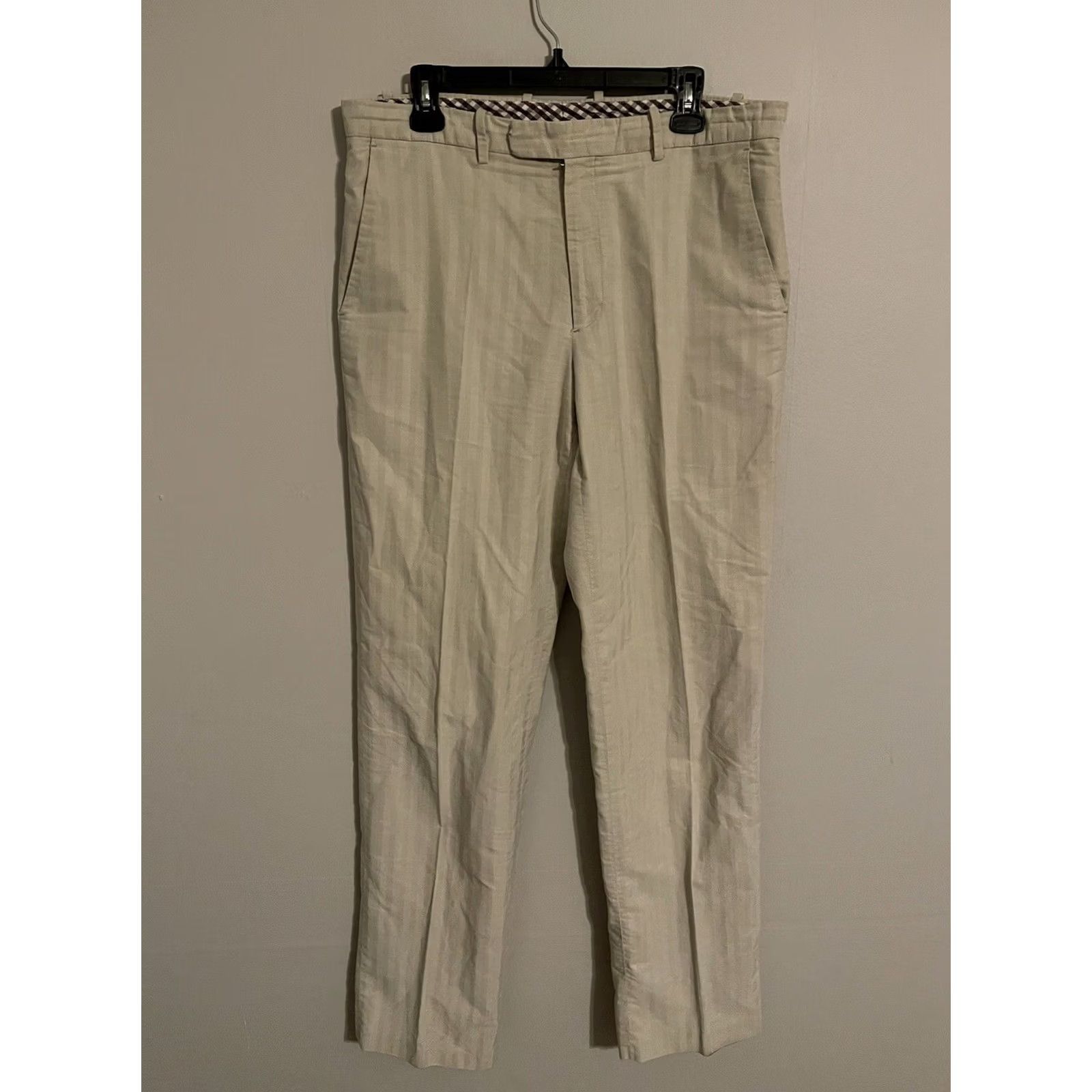 Etro ETRO Milano Made in Italy Cotton Khaki Beige Chinos Trousers Pants - Men 54, 36x34, Flat Front, Regular, Beige, Chino, Jeans, Pants, ETRO, Italy, Mens Size US 36 / EU 52 - 2 Thumbnail