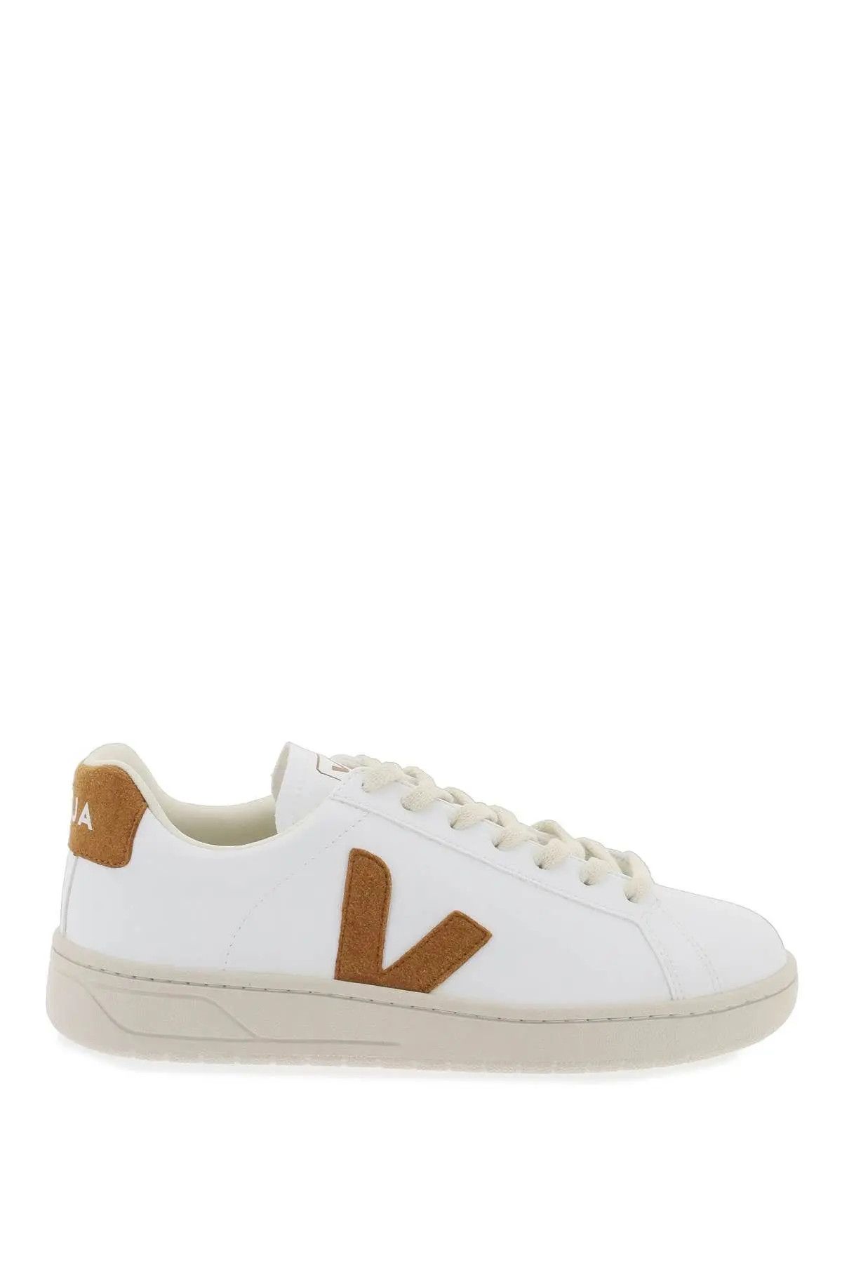 image of Veja O1S22I1N0324 'urca' Vegan Sneakers In White / Brown in White/Brown, Men's (Size 12)