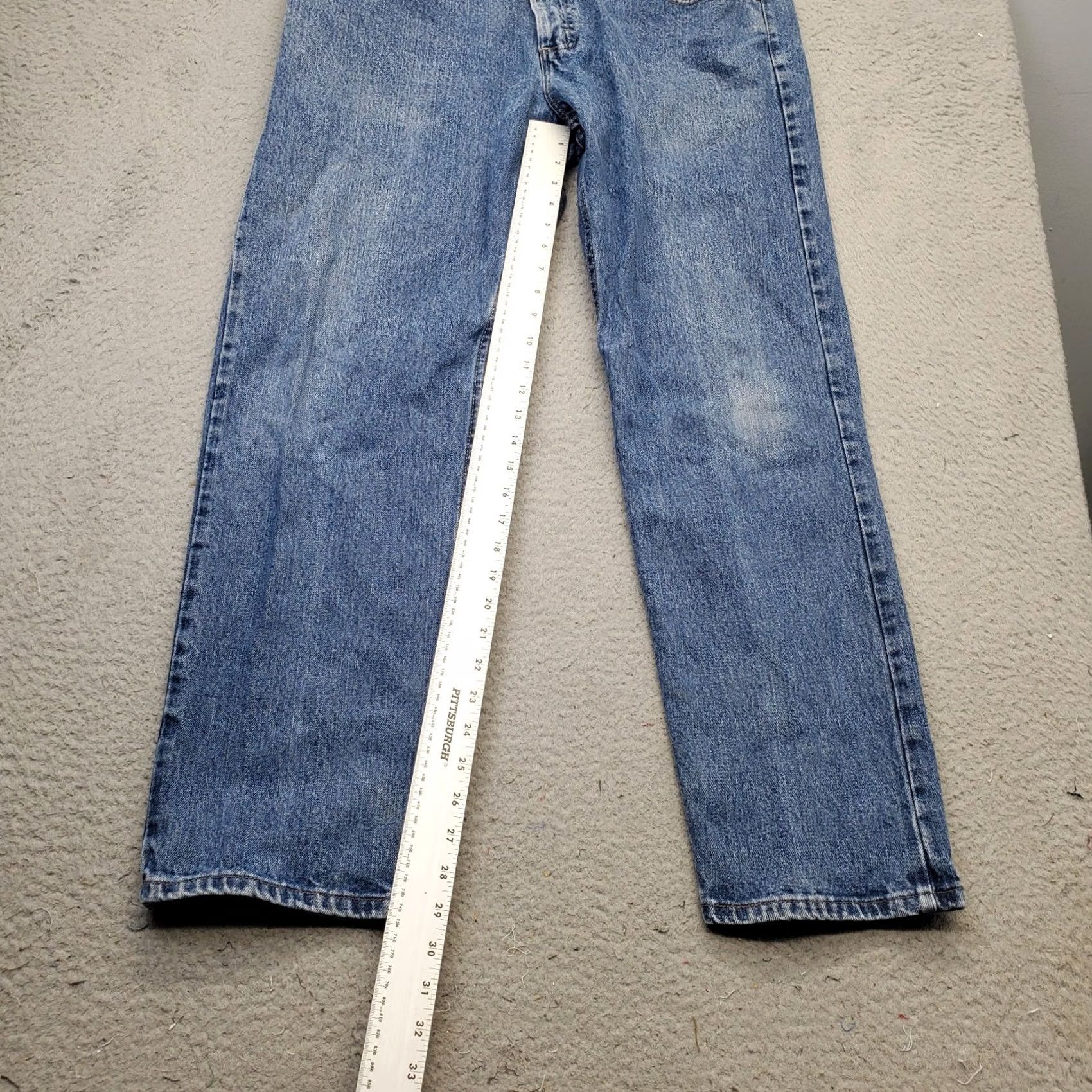 Lee Lee Jeans Mens Size 38 Regular Blue Denim Flat Front Medium Wash Straight Leg Jeans Size US 38 / EU 54 - 5 Thumbnail