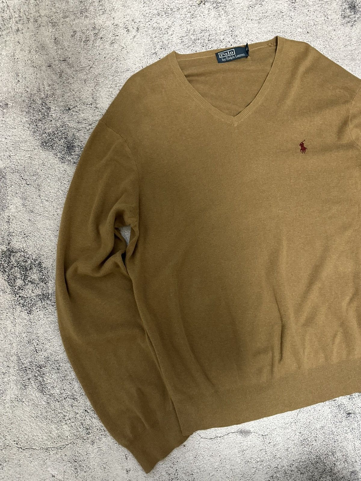 Polo Ralph Lauren Vintage Polo Ralph Lauren Pima Cotton Sweater Logo Size US XL / EU 56 / 4 - 4 Thumbnail
