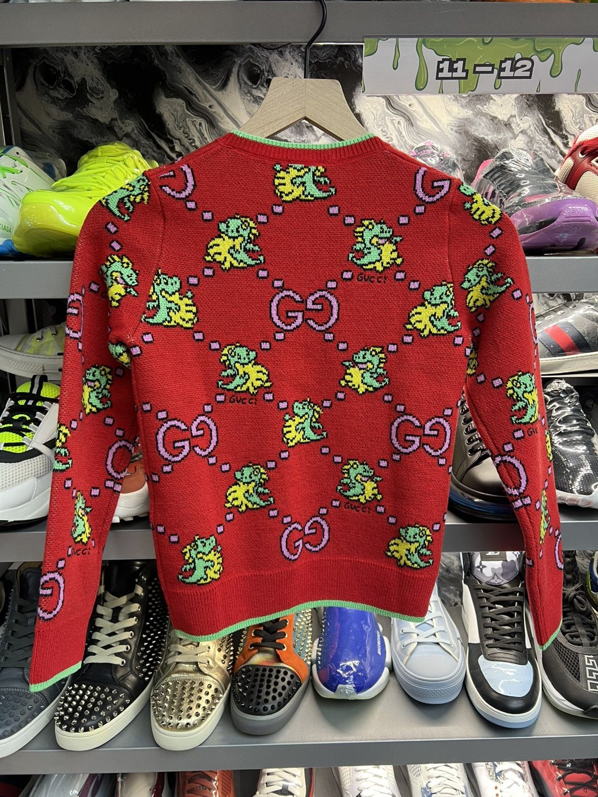 Gucci Gucci Wool Dinosaur Knit Sweater Size US XXS / EU 40 - 2 Thumbnail