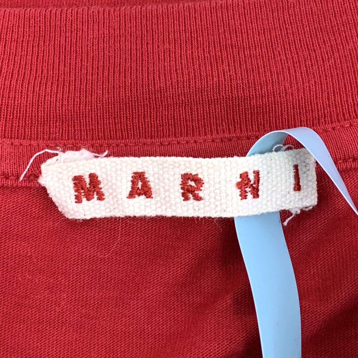 Marni MARNI Red Logo Print Crew Neck Short Sleeve T-Shirt K26WX Size US XXS / EU 40 - 6 Thumbnail