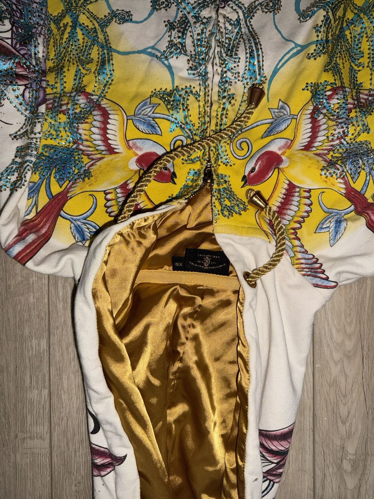 Ed Hardy × Vintage Vintage / Y2K Ed Hardy Forever Hoodie All Over Print Size XS / US 0-2 / IT 36-38 - 4 Thumbnail