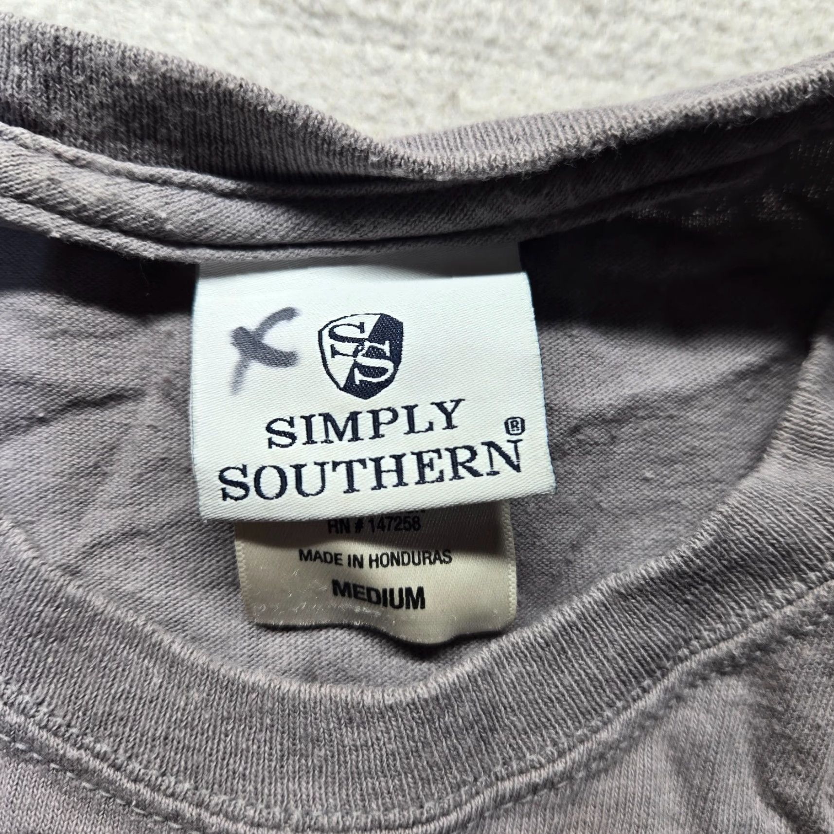 Vintage Simply Southern Gray Crab T-Shirt Short Sleeve Adult Women M Medium Size M / US 6-8 / IT 42-44 - 4 Thumbnail