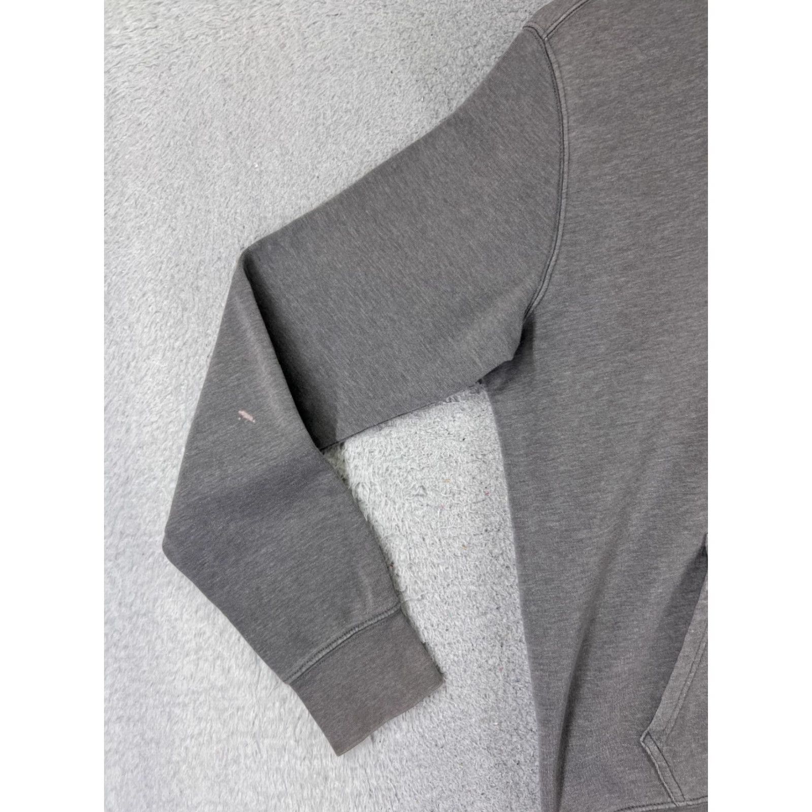 The North Face VINTAGE The North Face Hoodie Mens Large Gray Pullover with Pocket Cotton Jersey Crew Neck 90s Mens Hoodie Size US L / EU 52-54 / 3 - 3 Thumbnail