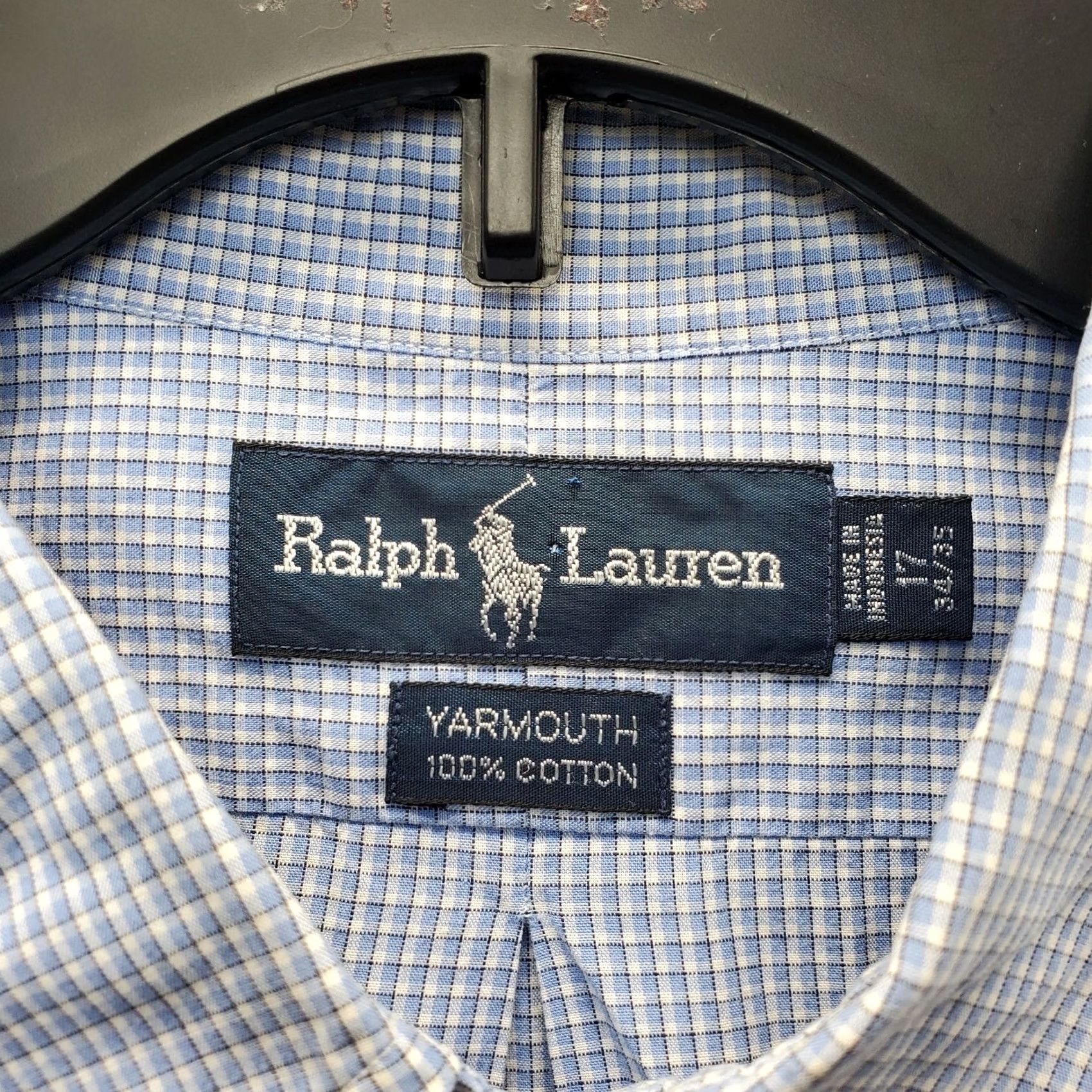 Ralph Lauren Ralph Lauren Mens Dress Shirt Multicolor Plaid Yarmouth Pony Logo Button Down 17 Size 46R - 5 Thumbnail