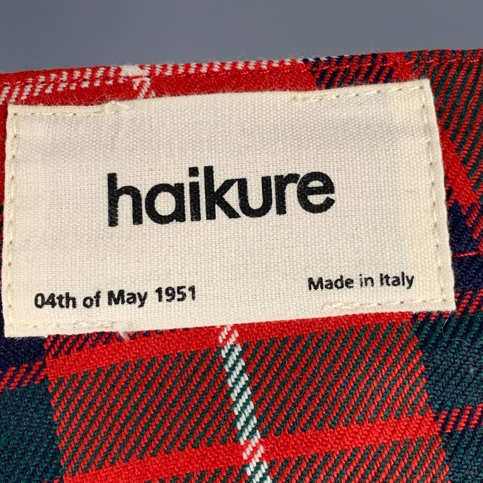 Haikure HAIKURE Louisiana Multi Color Plaid Pleated Zip Dress Pants Size US 28 / EU 44 - 3 Thumbnail