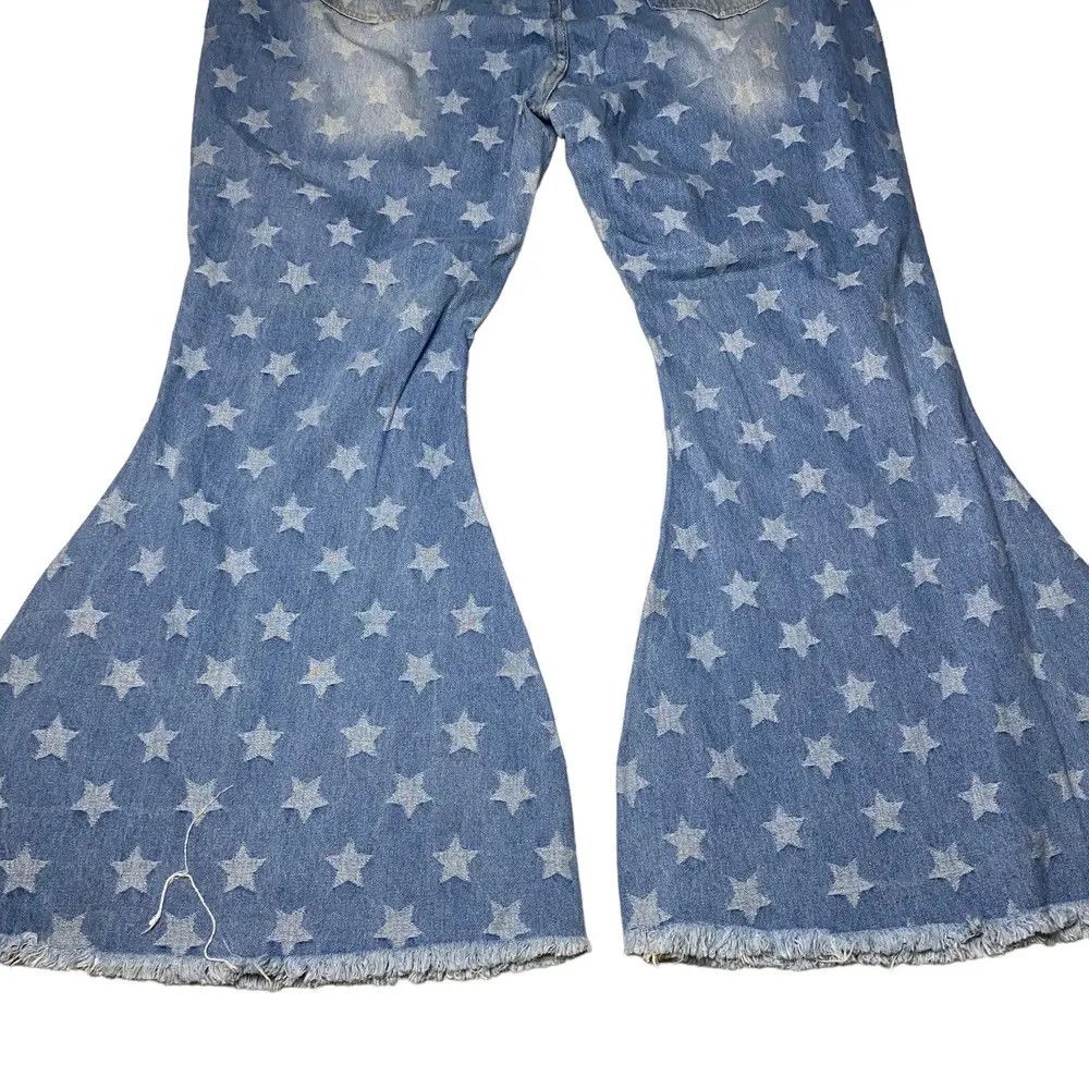 Shein 2000's Shein Super Flare Starlium Distressed Jeans Size US 40 / EU 56 - 9 Thumbnail