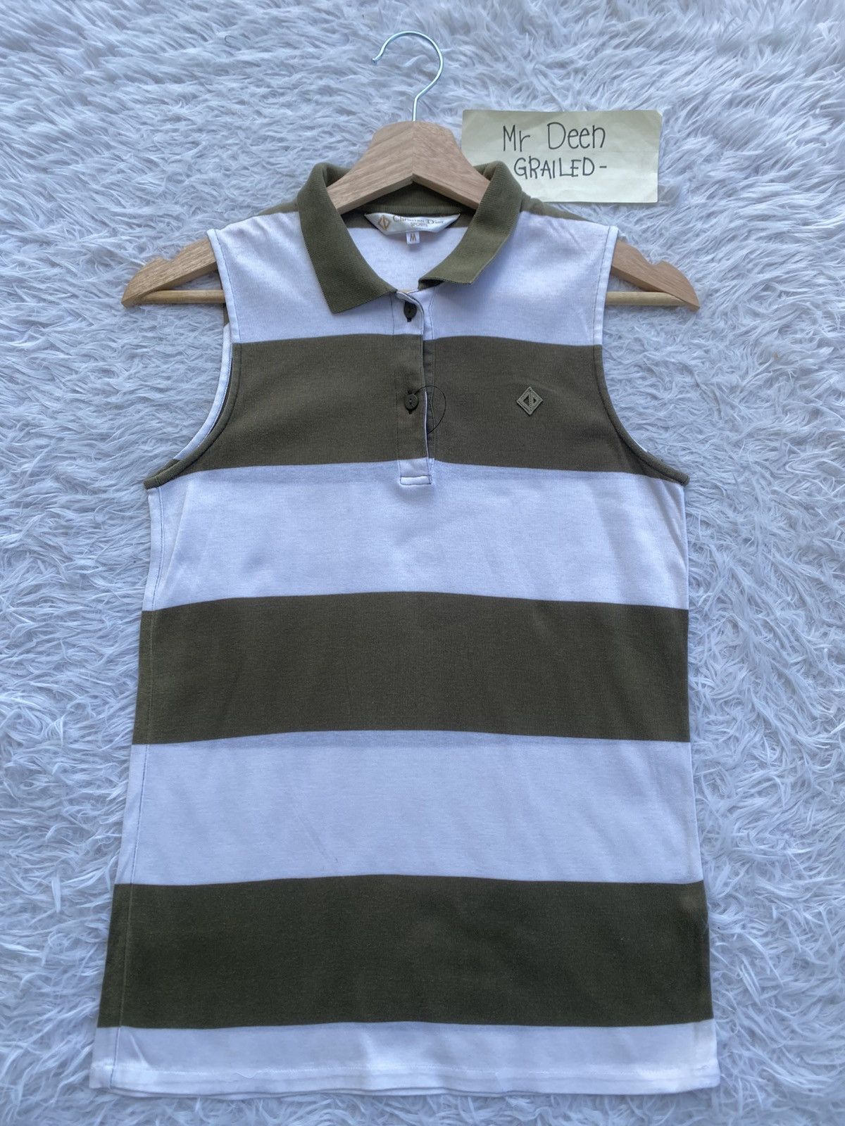 Christian Dior Monsieur Rare Christian Dior Sports Stripes Sleeveless Top Size M / US 6-8 / IT 42-44 - 3 Thumbnail