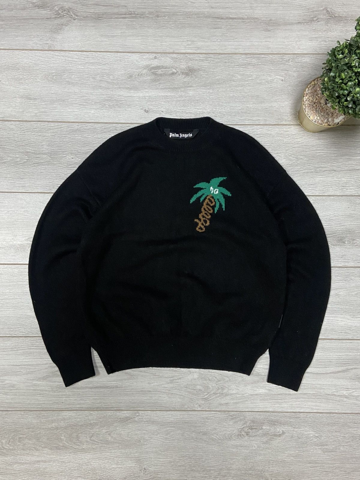 Palm Angels Palm Angels 🌴 palm tree wool sweater Size US M / EU 48-50 / 2 - 1 Thumbnail