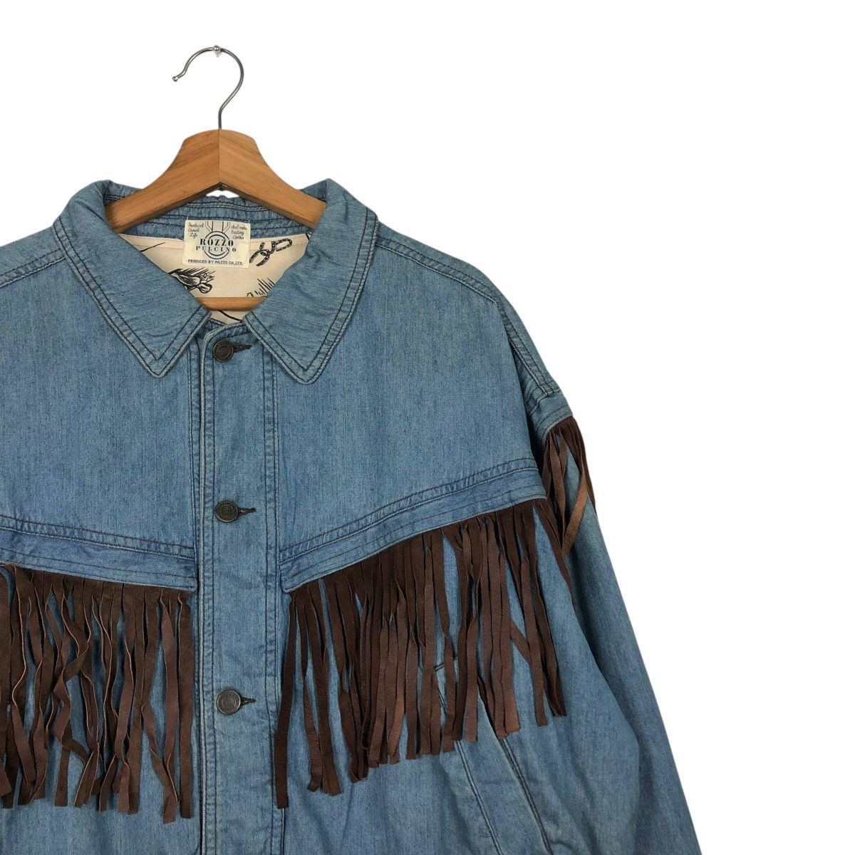 Japanese Brand 🔥VINTAGE BOMBER DENIM JACKET PAZZO CO LTD ISSEY MIYAKE Size US M / EU 48-50 / 2 - 8 Thumbnail