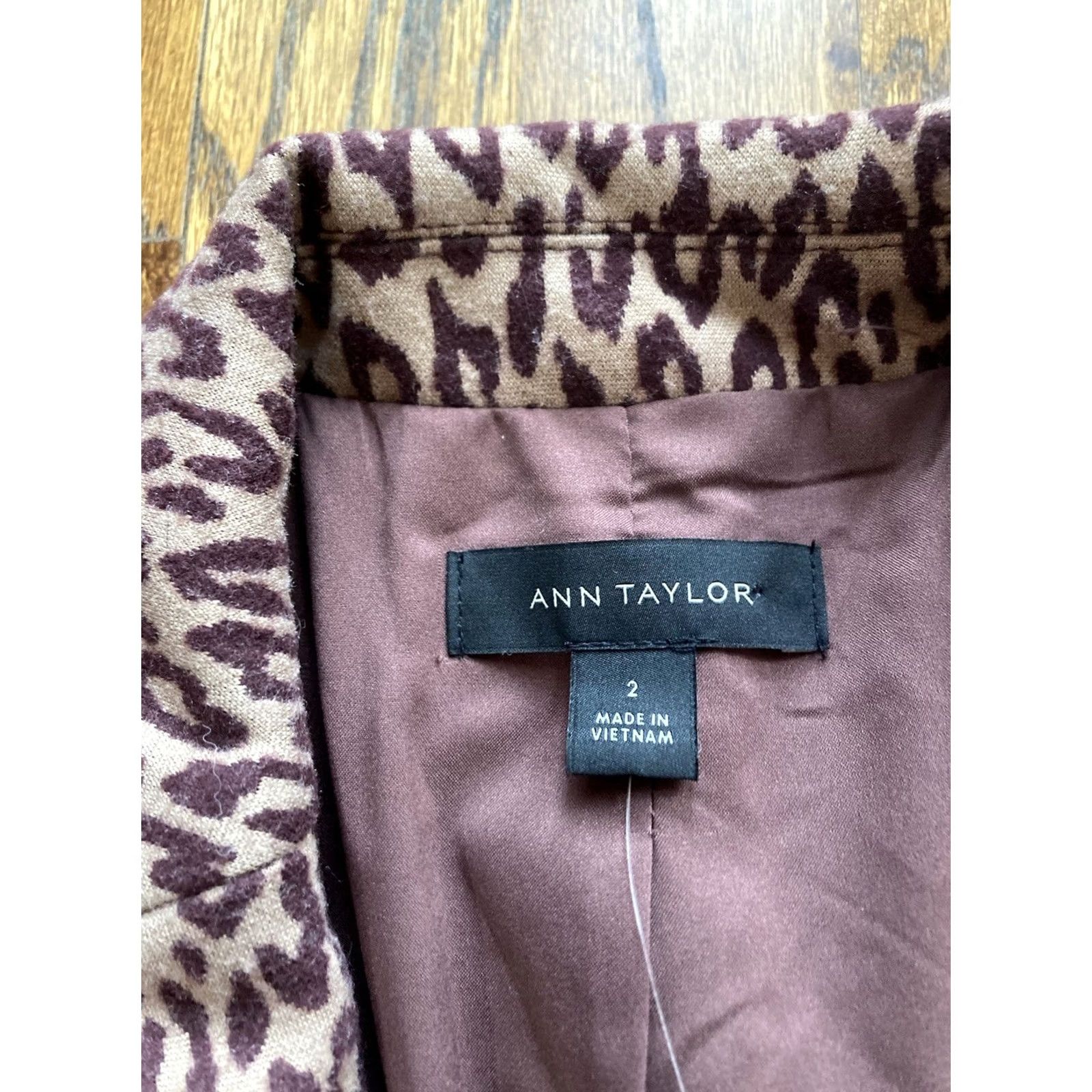 Ann Taylor Ann Taylor Blazer Womens Sz 2 Leopard Print Jacket One Button Office NWT Size XS / US 0-2 / IT 36-38 - 5 Thumbnail