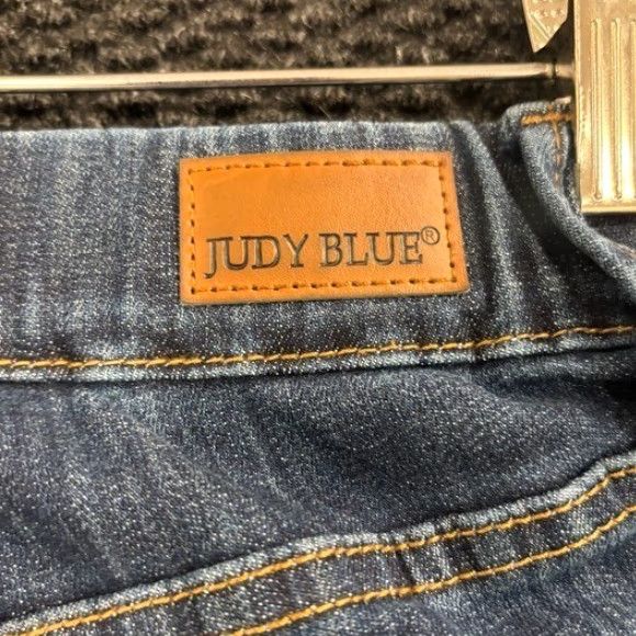 Vintage Judy Blue Jeans Los Angeles Women Blue Denim Slim Fit Size 30 11/30 Dark Wash Skinny Pants Size 30" / US 8 / IT 44 - 4 Thumbnail