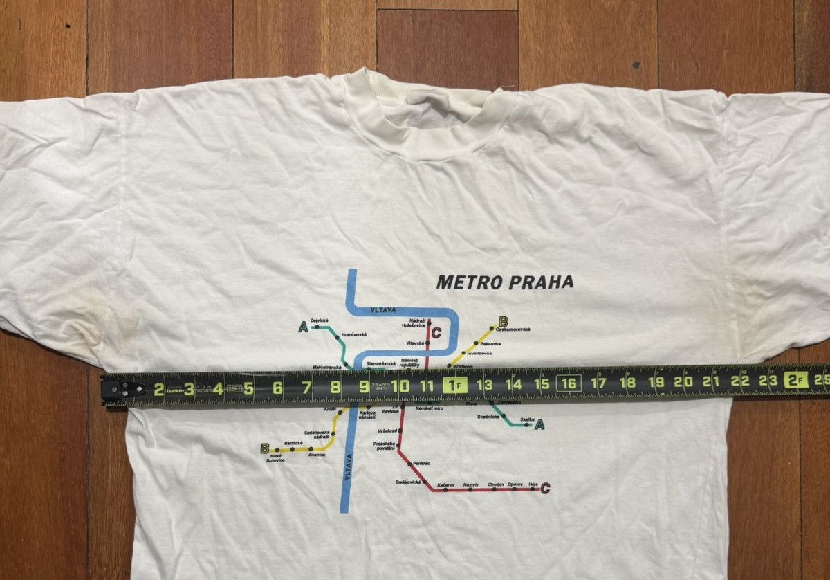 Other Vintage 90s Prague Metro Subway Graphic Paper Thin Tshirt Size US XL / EU 56 / 4 - 2 Thumbnail
