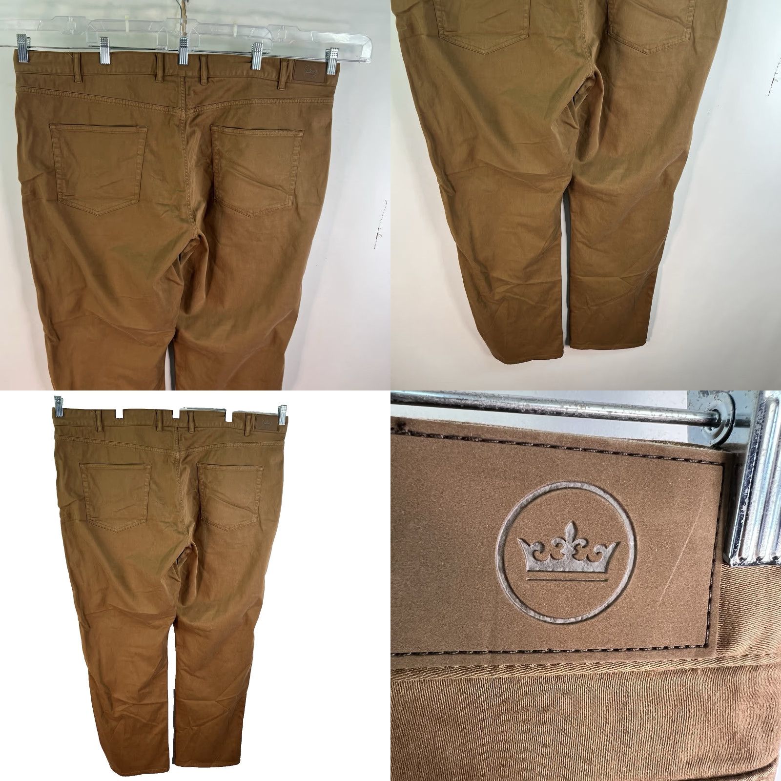 Peter Millar VINTAGE Peter Millar Jeans Mens Straight Fit 48 Regular Waist 33 Tan Cotton Stretch Denim Size US 32 / EU 48 - 8 Thumbnail