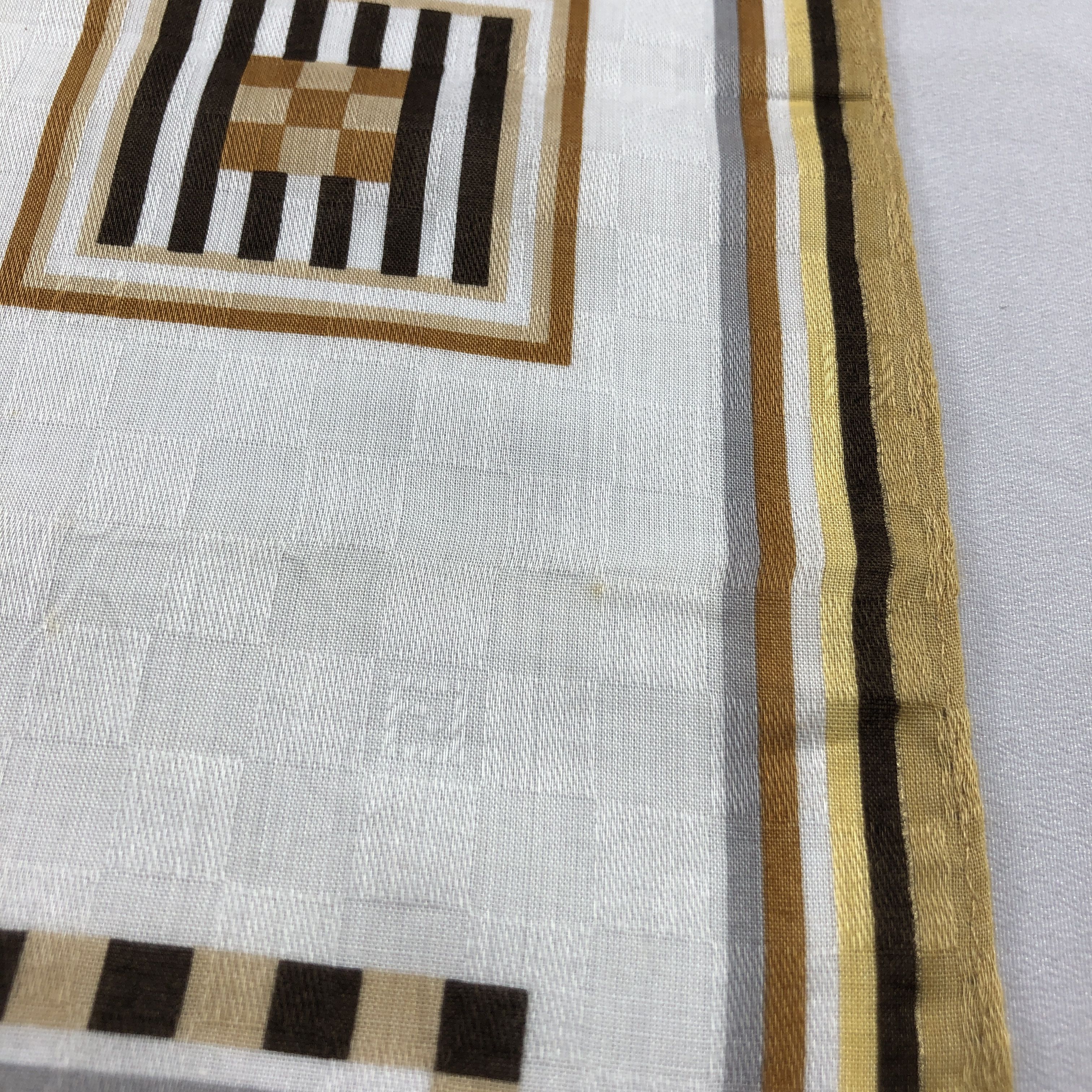 Japanese Brand Fendi Monogram FF Handkerchief Neckerchief Bandana H2998 Size ONE SIZE - 6 Thumbnail