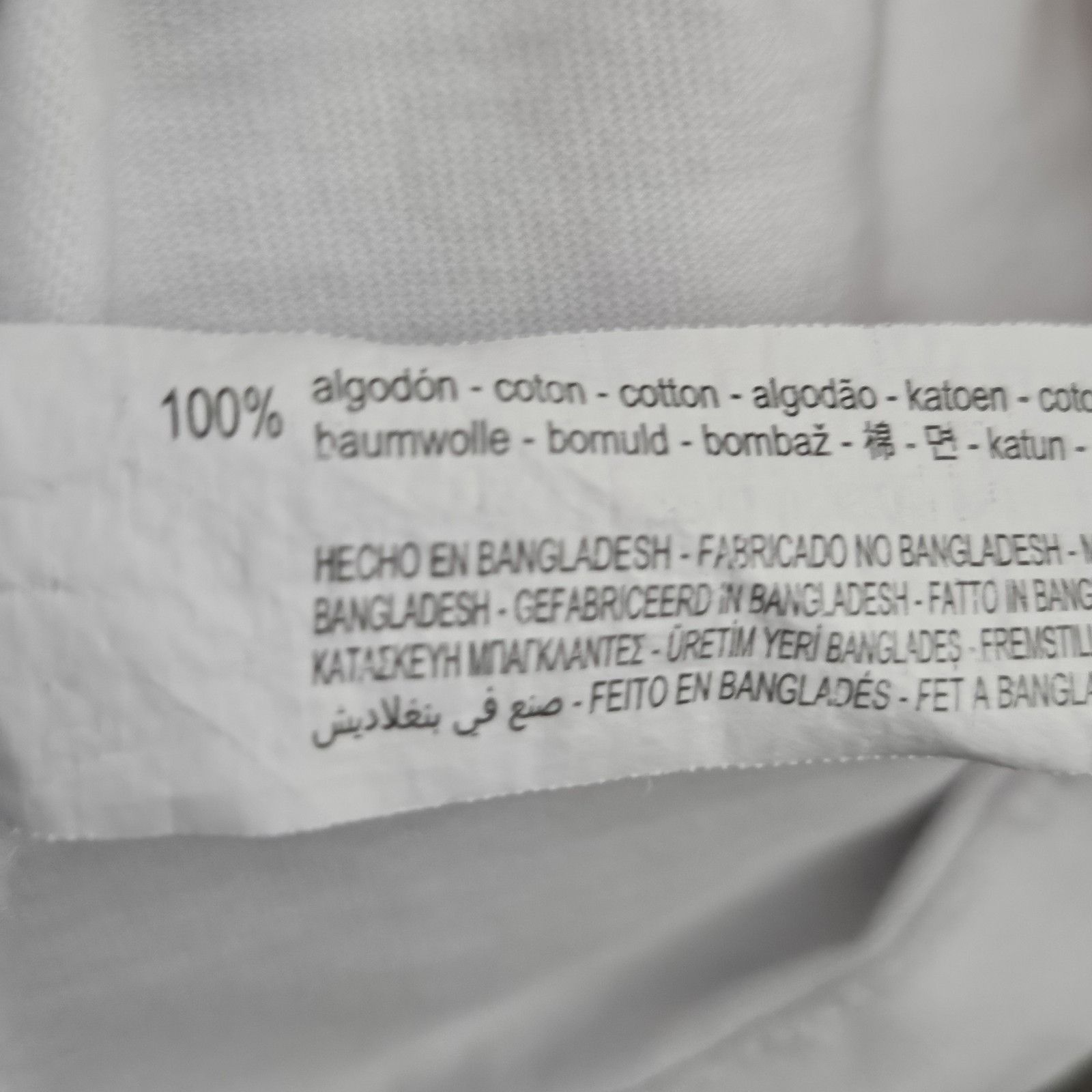 Zara Zara White Cotton Structured Short Sleeve T-shirt Mens Size Size US XL / EU 56 / 4 - 3 Thumbnail