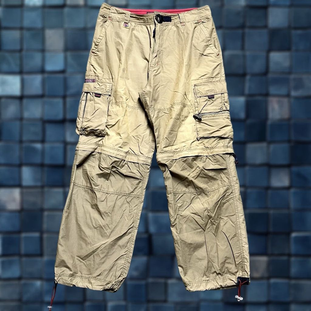 Vintage VINTAGE Ozoc Pants Mens 38x32 Baggy Cargo Festival Wide Leg Skater 90s Pants Mens Brown 90s Hip Hop Mens Size US 38 / EU 54 - 1 Thumbnail
