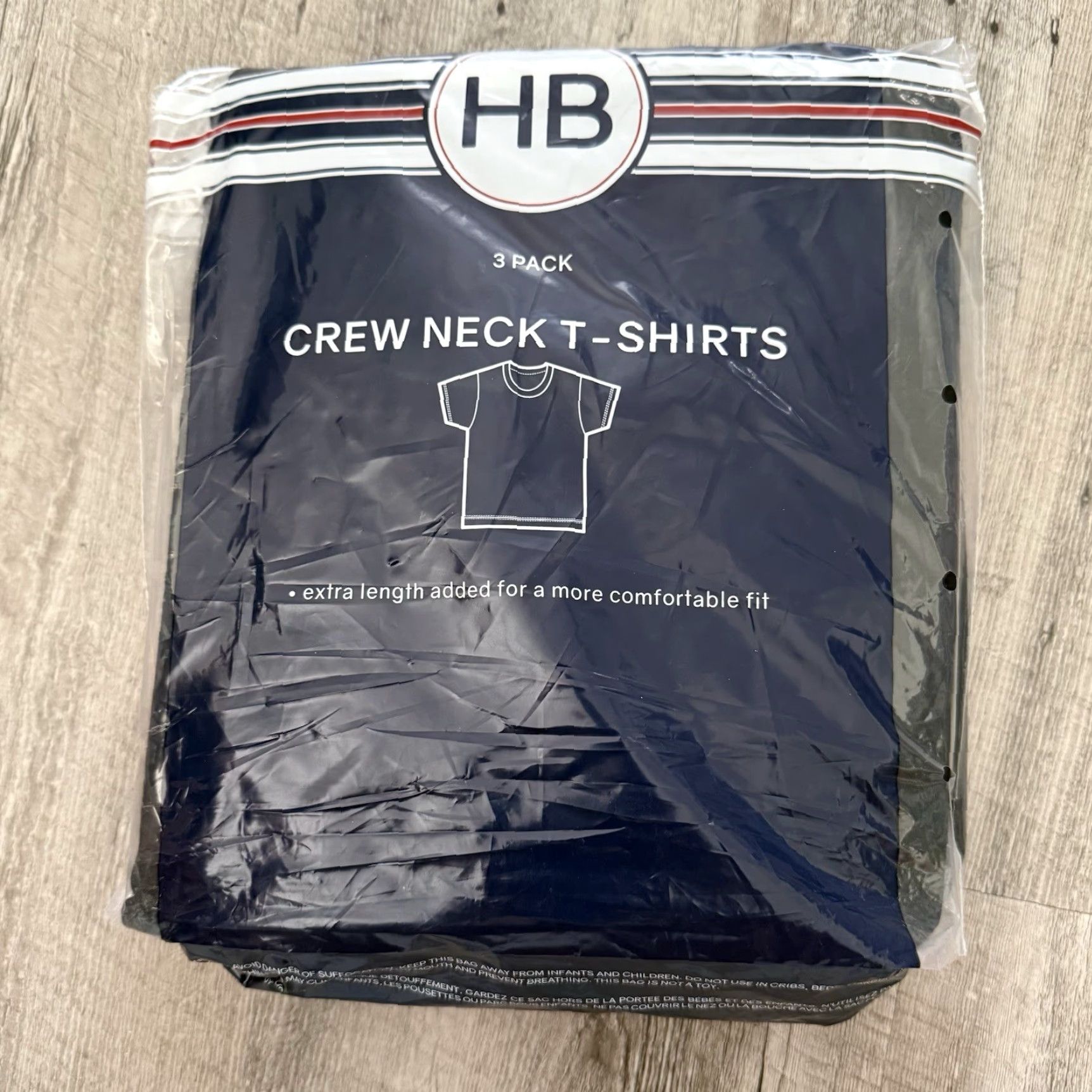 Vintage HB Harbor Bay Black Crew Neck T-Shirts Mens 4XL 2 Pack 100% Cotton | Big & Tall Size US XXL / EU 58 / 5 - 6 Thumbnail